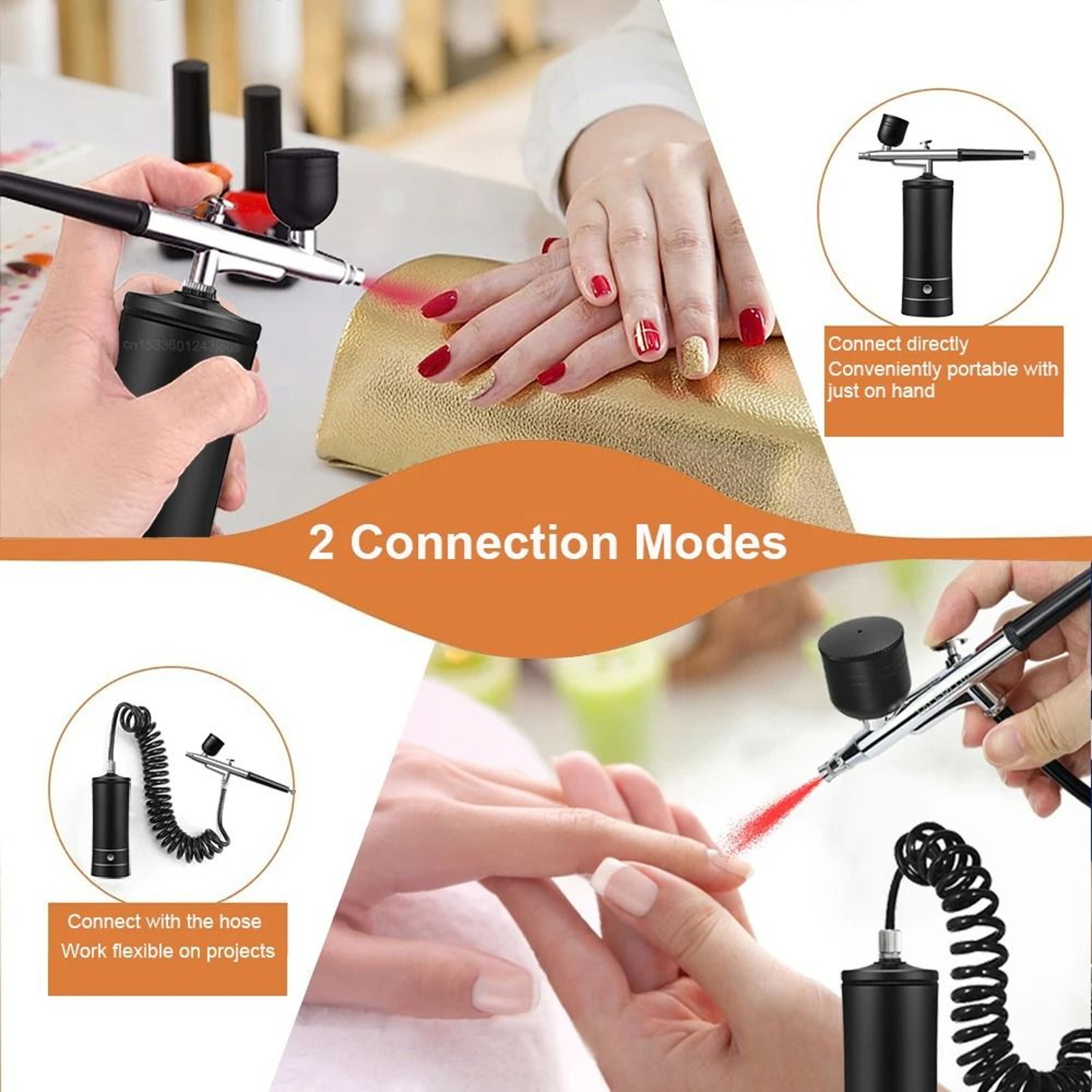 Portable Airbrush With Compressor For Nails Cake And Crafts 4