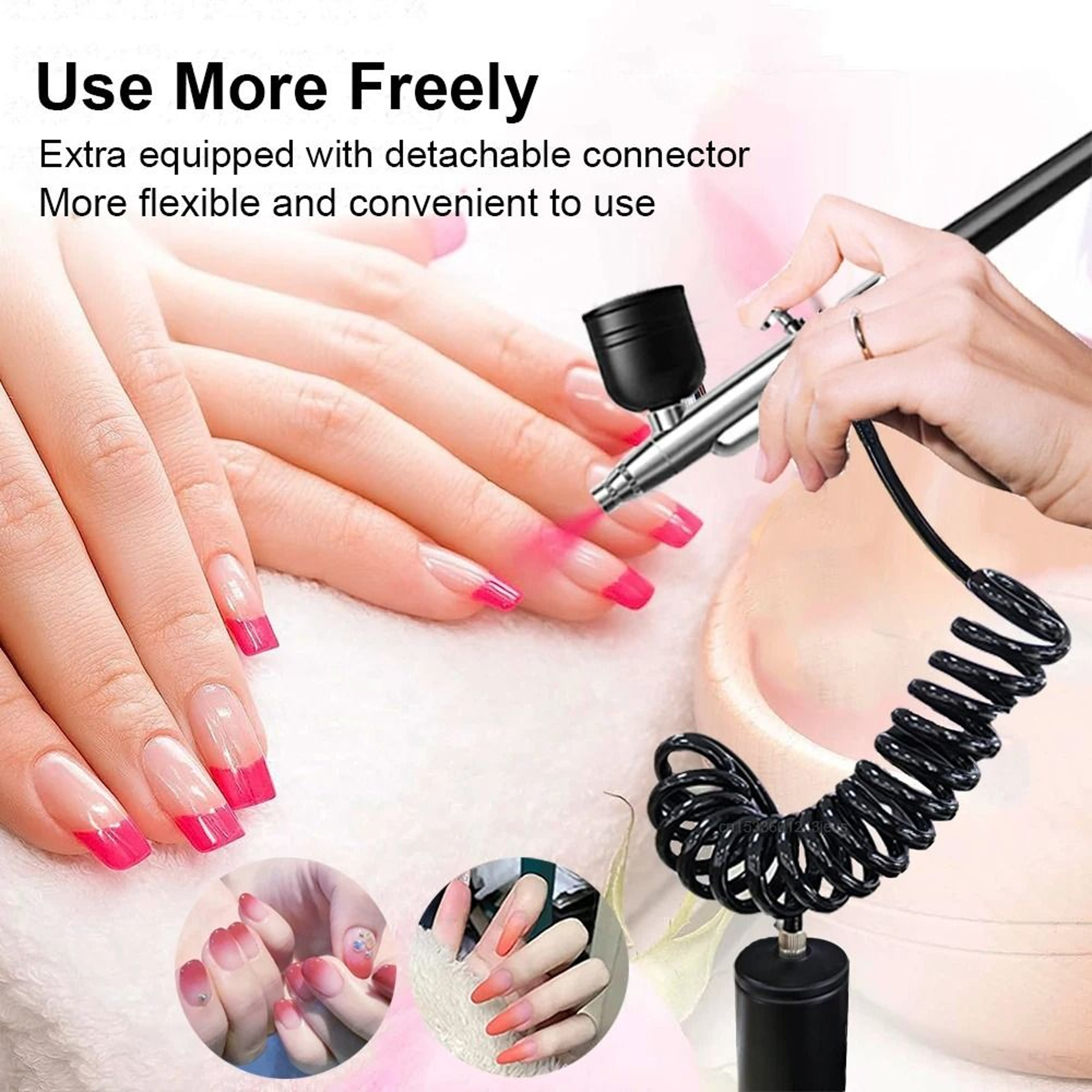 Portable Airbrush With Compressor For Nails Cake And Crafts 5