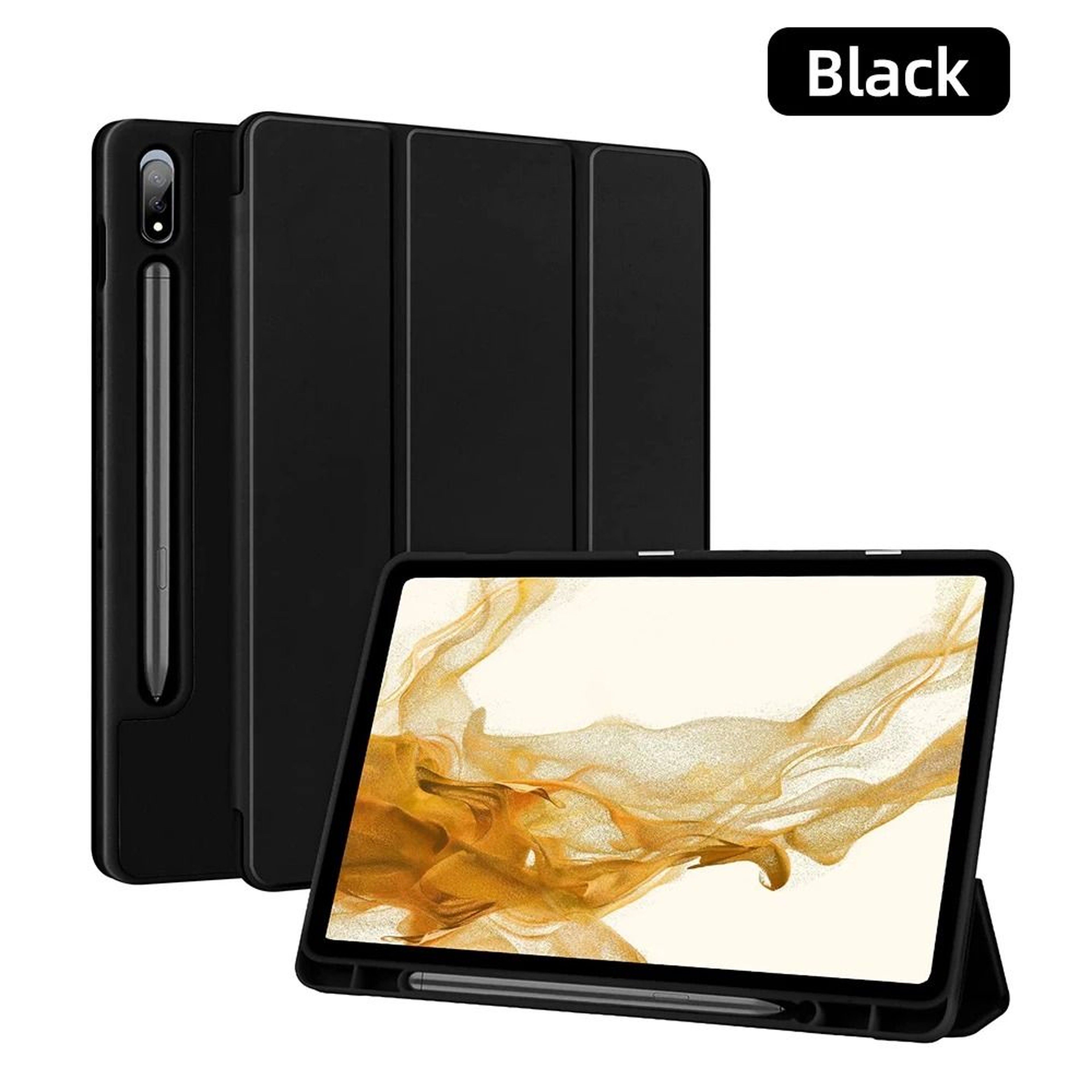 Tablet Case With Pen Slot For Samsung Galaxy Tab S8 Ultra 146 S8 Plus S7 Plus S7 FE 124 S7 S8 11 S6 8