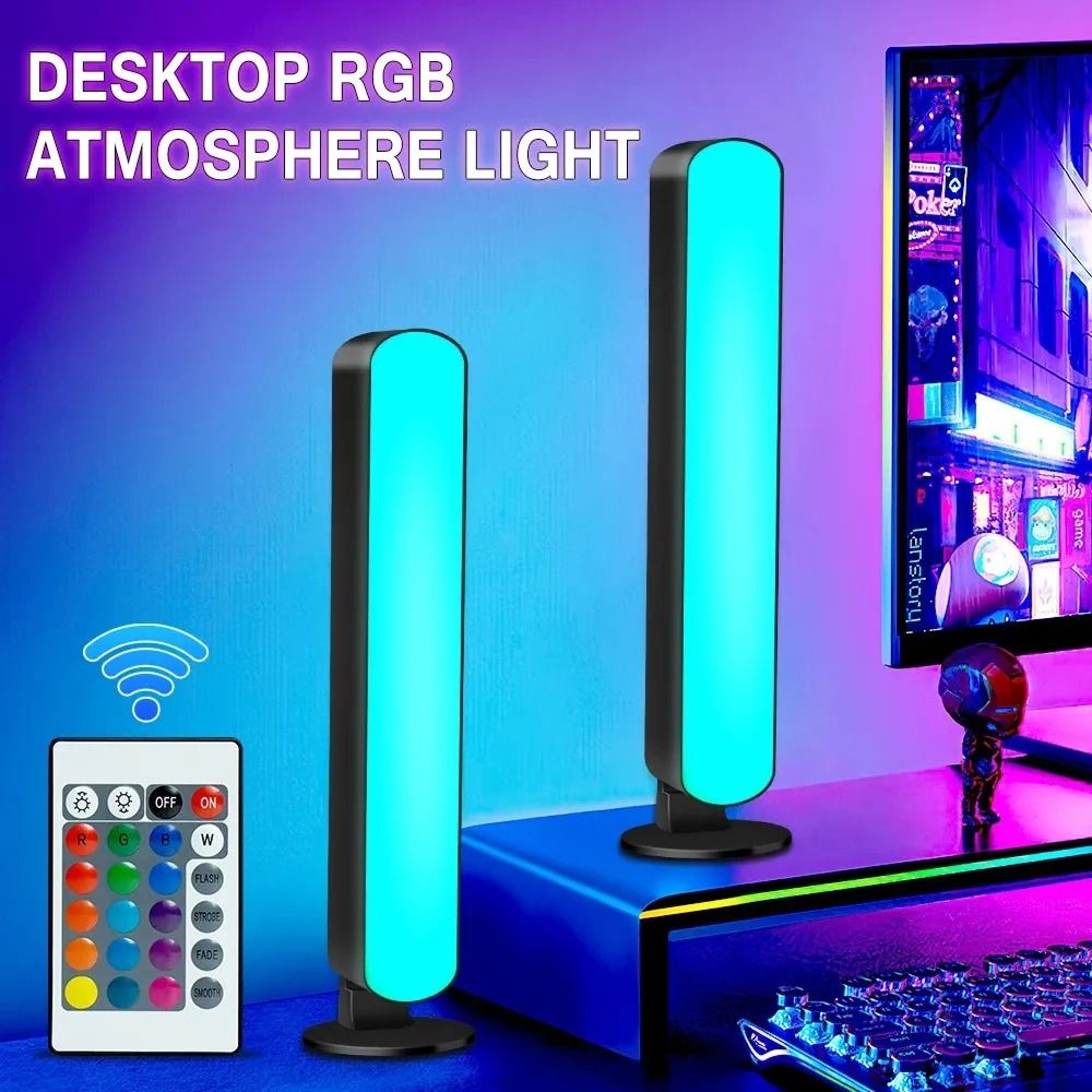 Smart LED Symphony Sound Control Pickup Light RGB Music Rhythm Ambient Lamp With App Control 0