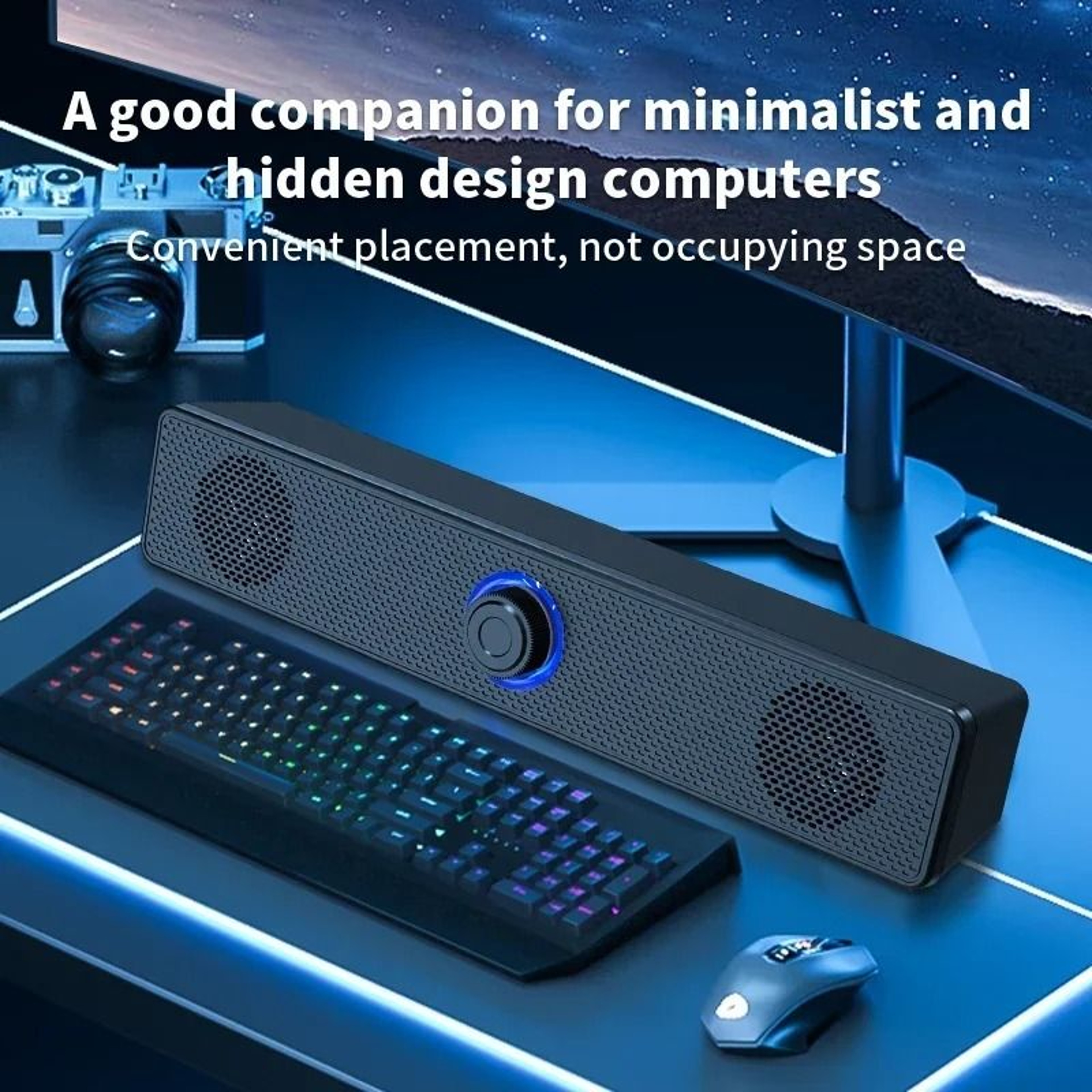 PC Soundbar Wired And Wireless Bluetooth Speaker USB Powered Surround Audio System For TV Laptop An 0