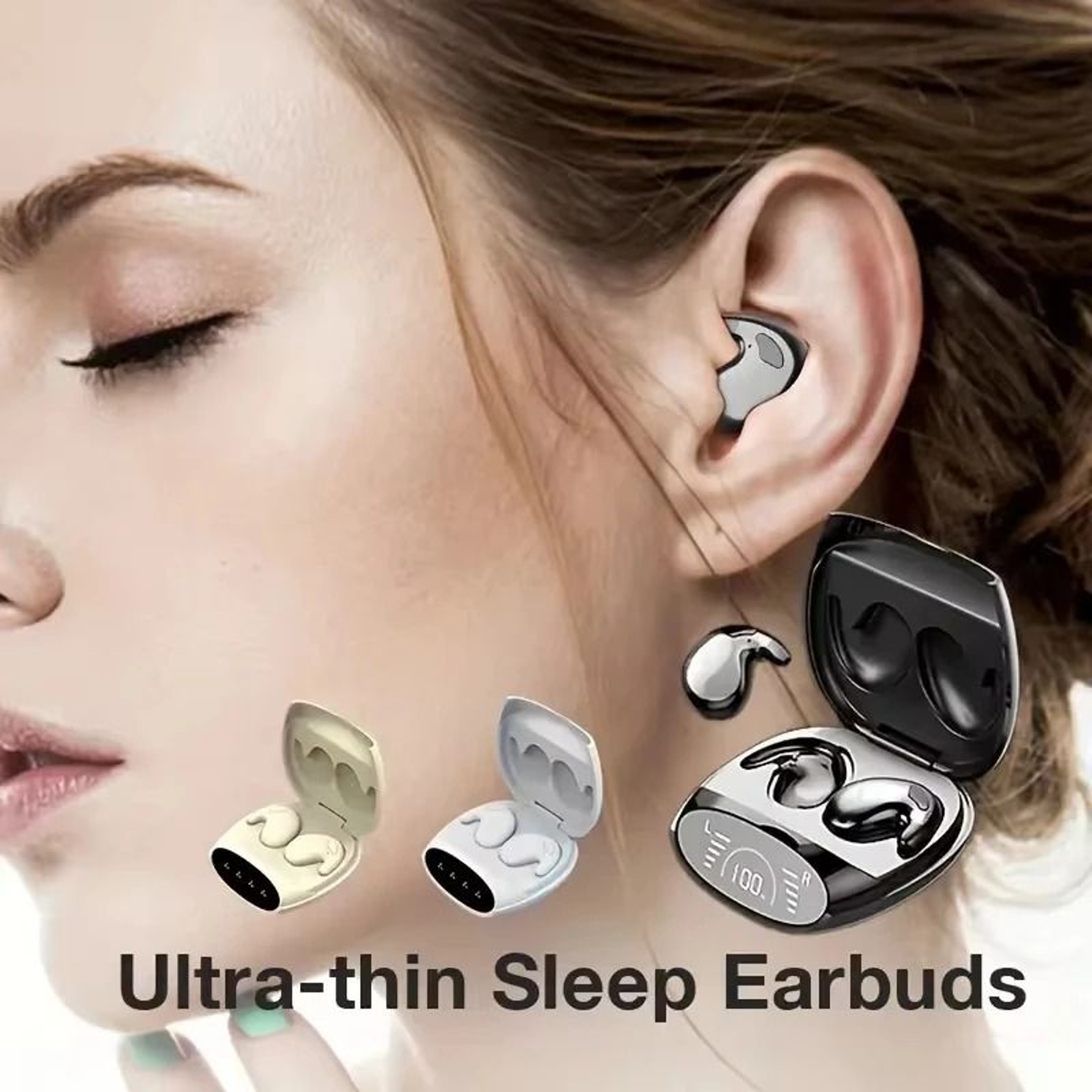 Invisible Bluetooth Sleep Earbuds With Noise Canceling Microphone And Waterproof Design 2