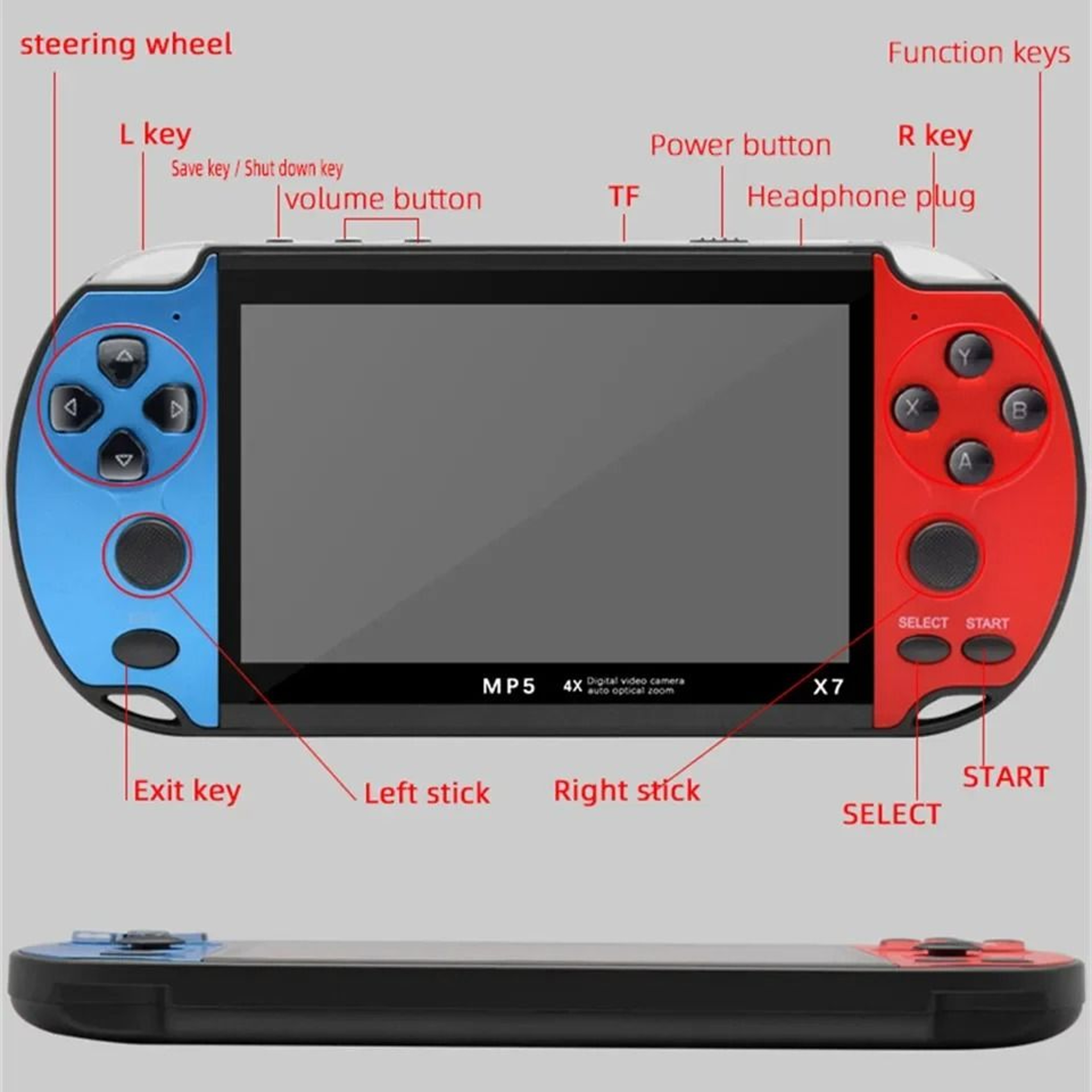 Handheld Game Console 43 Inch IPS Screen With 10000 Games Built In 4