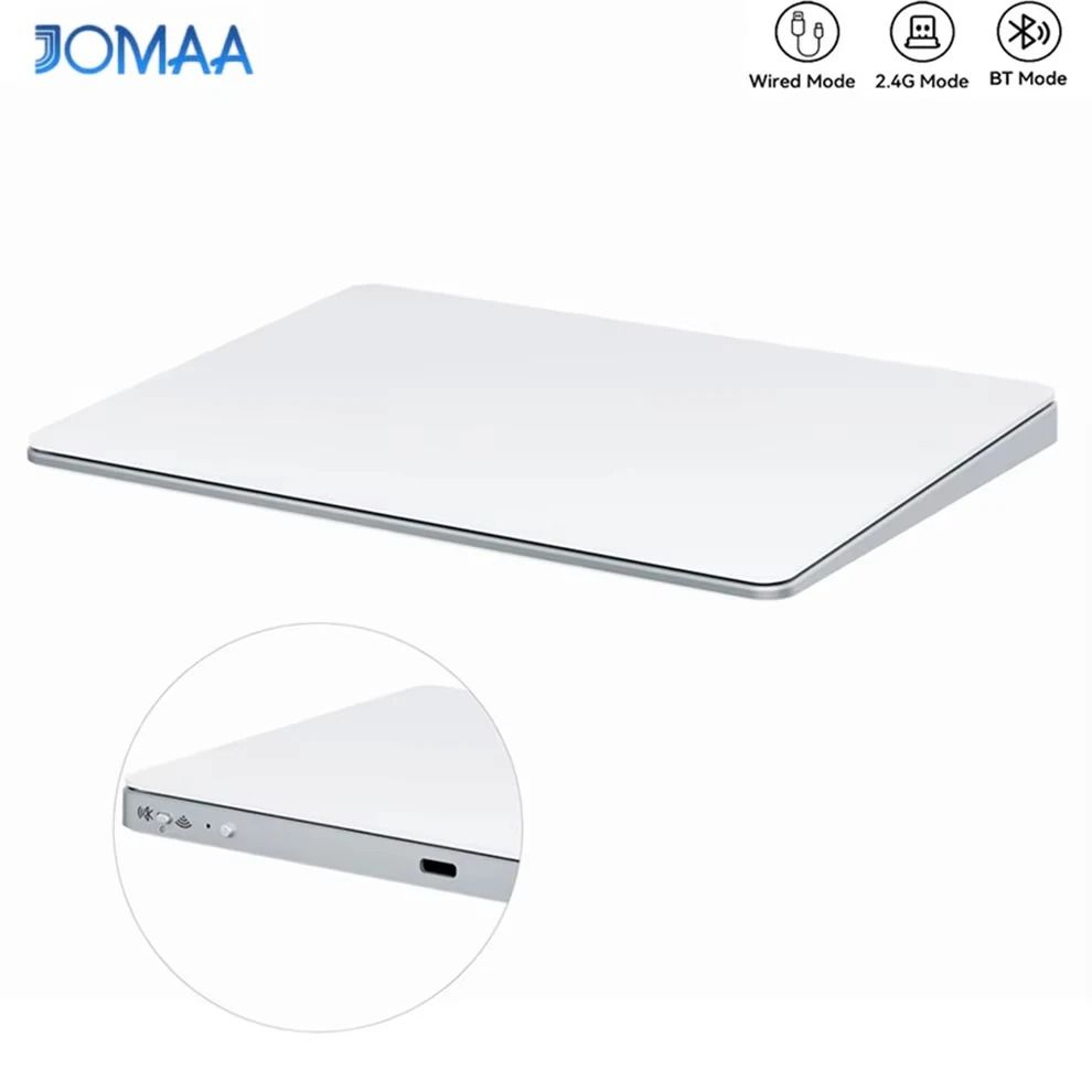 Wireless Bluetooth Trackpad With Smooth Glass Surface And MultiTouch For Mac And Windows 0