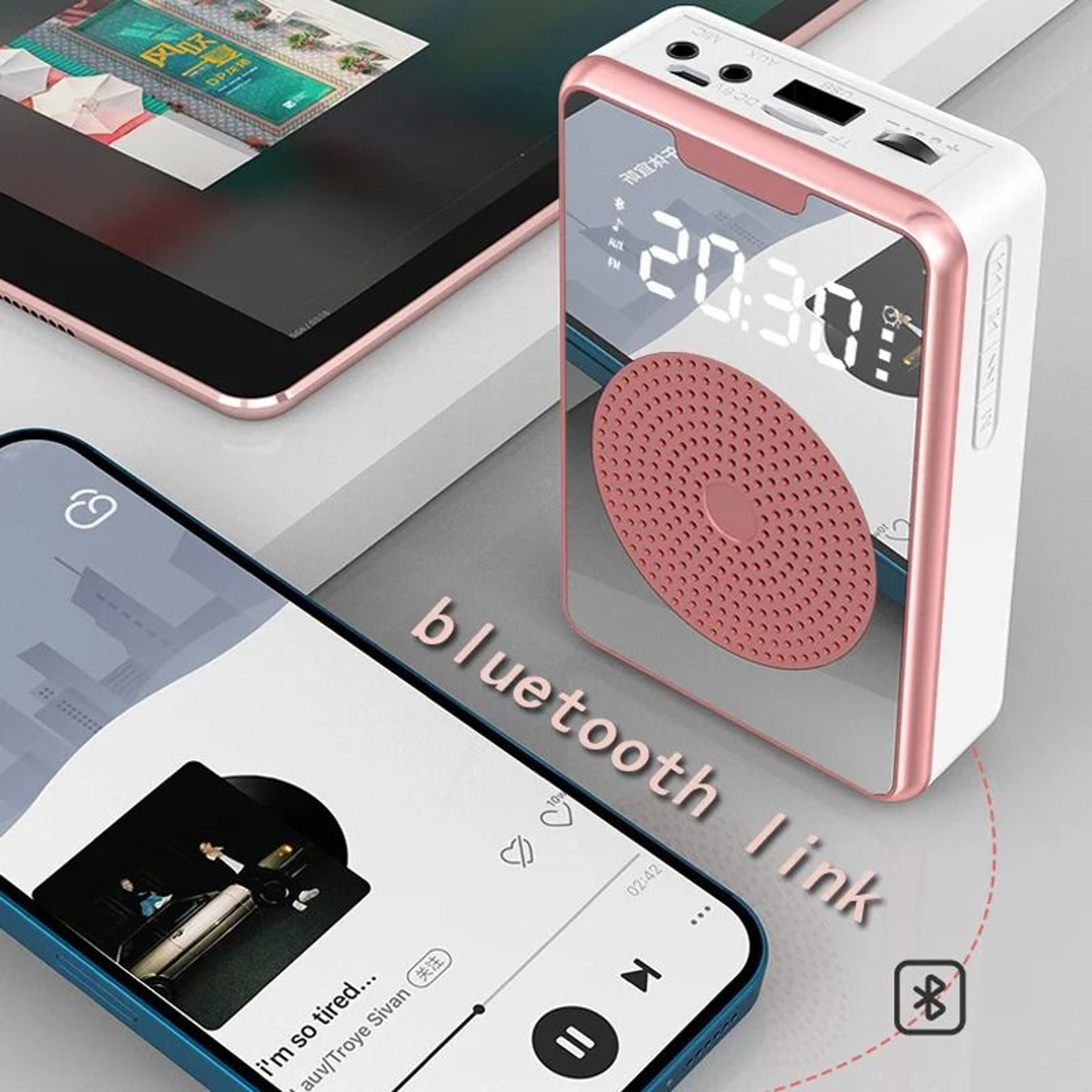 Portable Wireless Bluetooth Voice Amplifier With Microphone 4