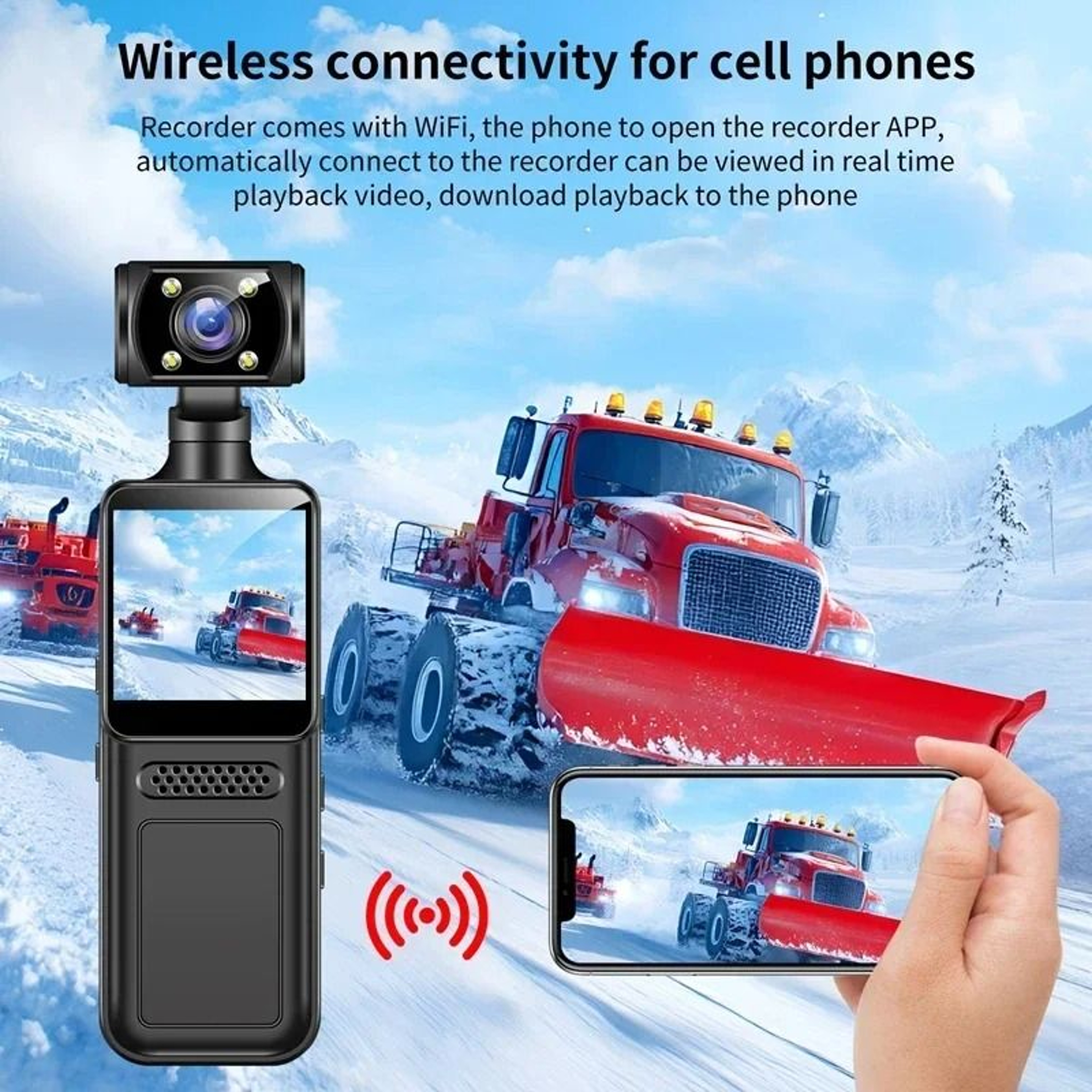 8K HD Handheld Pocket Camera Rotating Mini Portable Camera With Night Vision 3