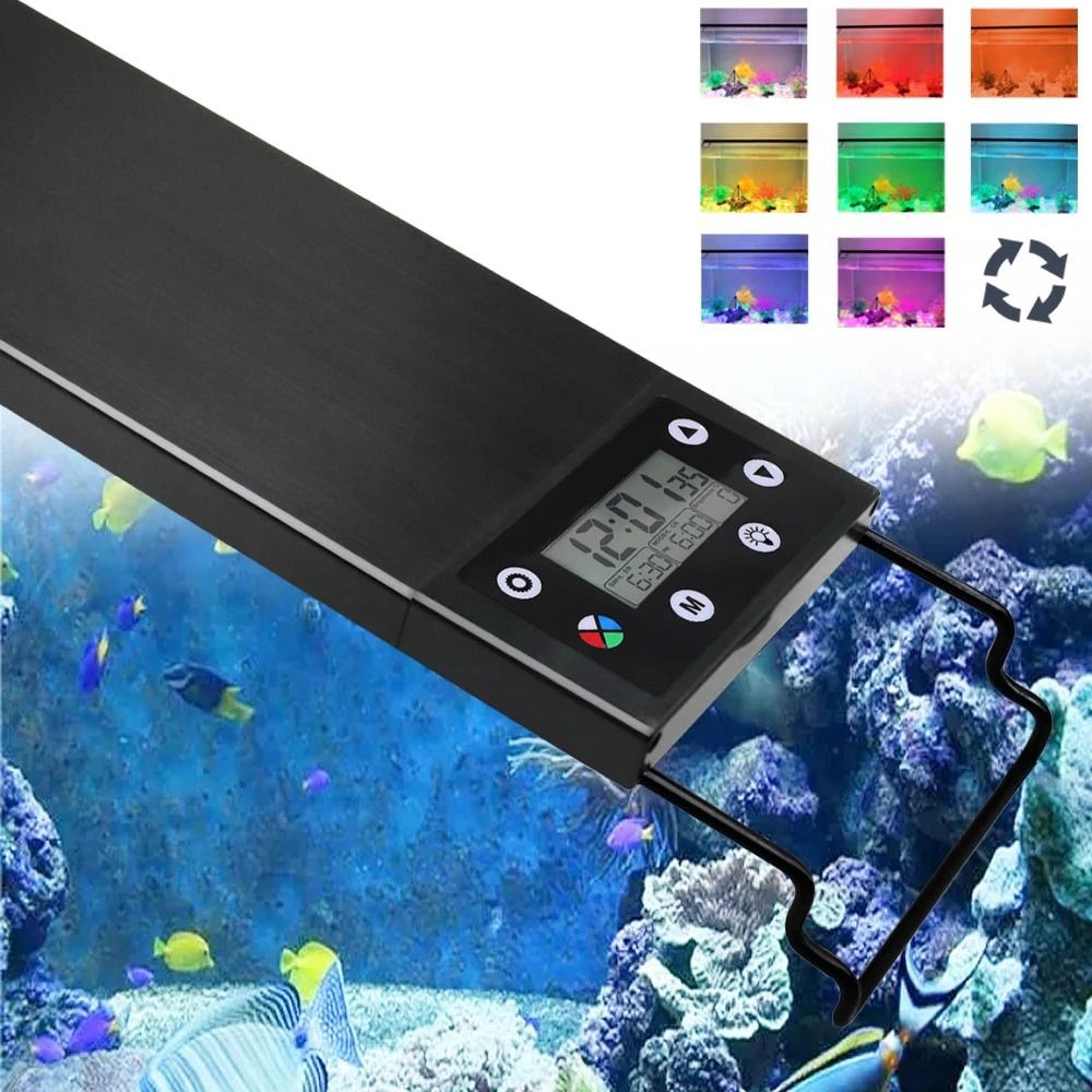 Full Spectrum Aquarium LED Light With Sunrise Sunset Cycle Waterproof Plant Growth Lamp 1