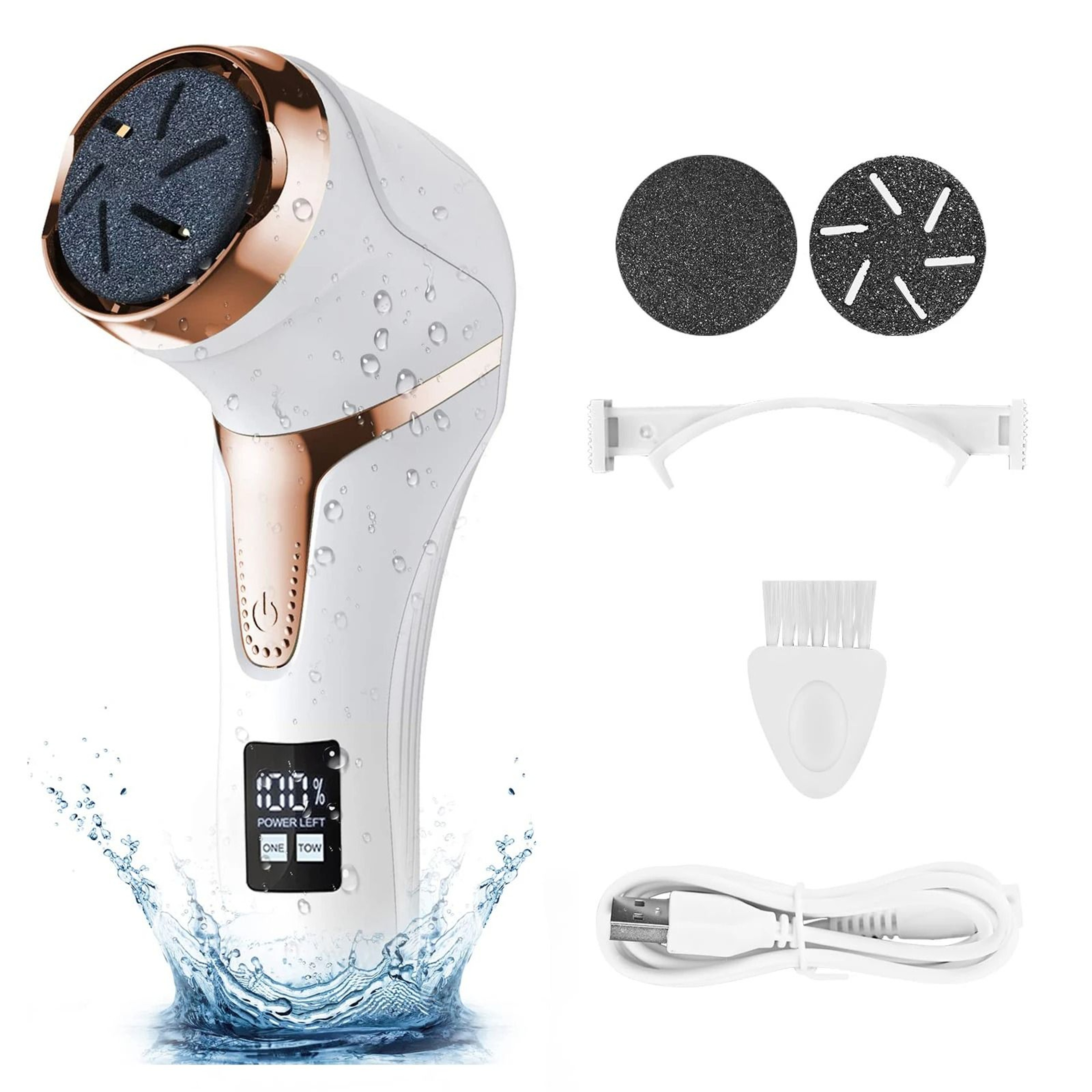 Electric Pedicure Callus Remover Foot Grinder With Vacuum And Rechargeable Battery 0