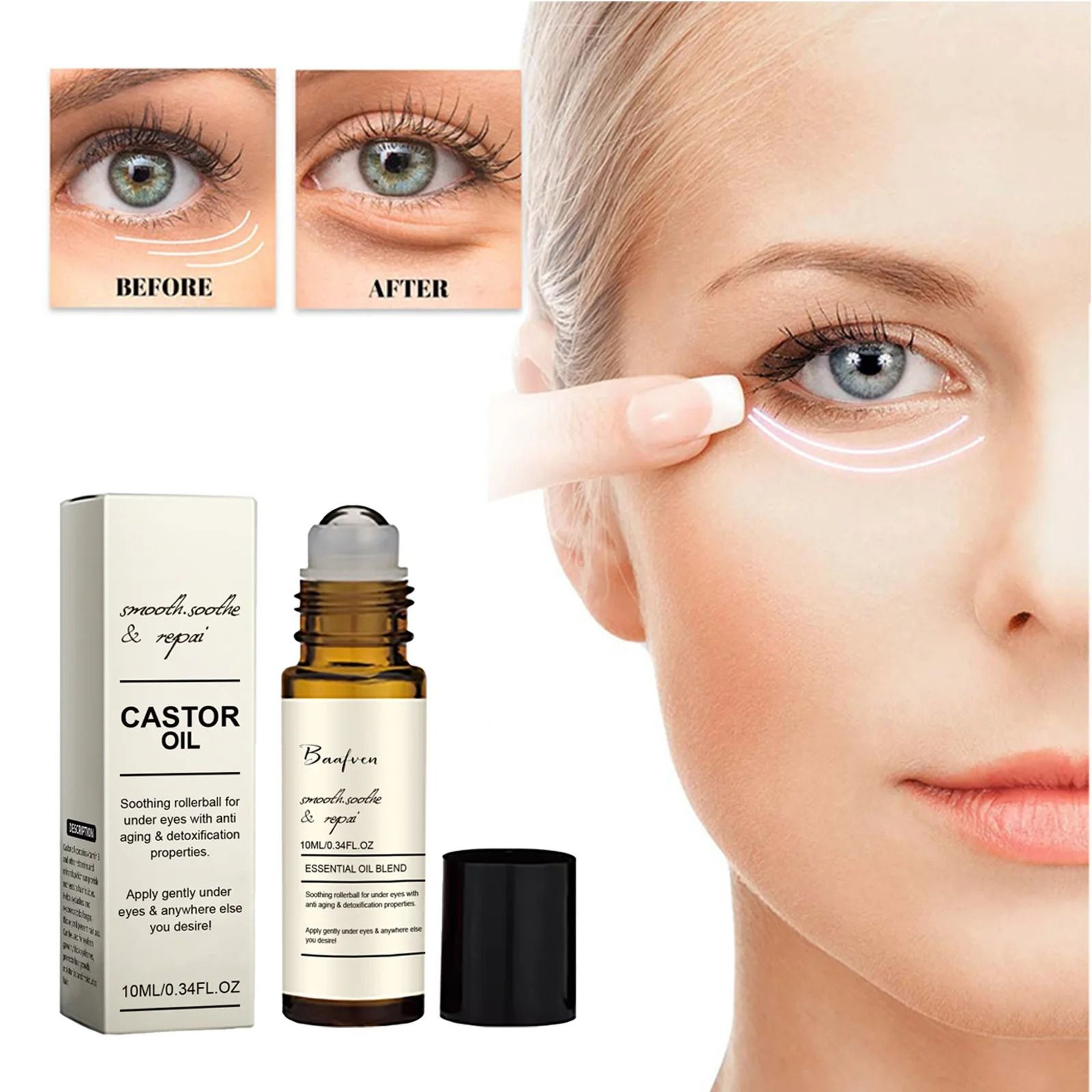 Castor Oil Eye Serum Anti Wrinkle Dark Circle And Puffiness Remover 0