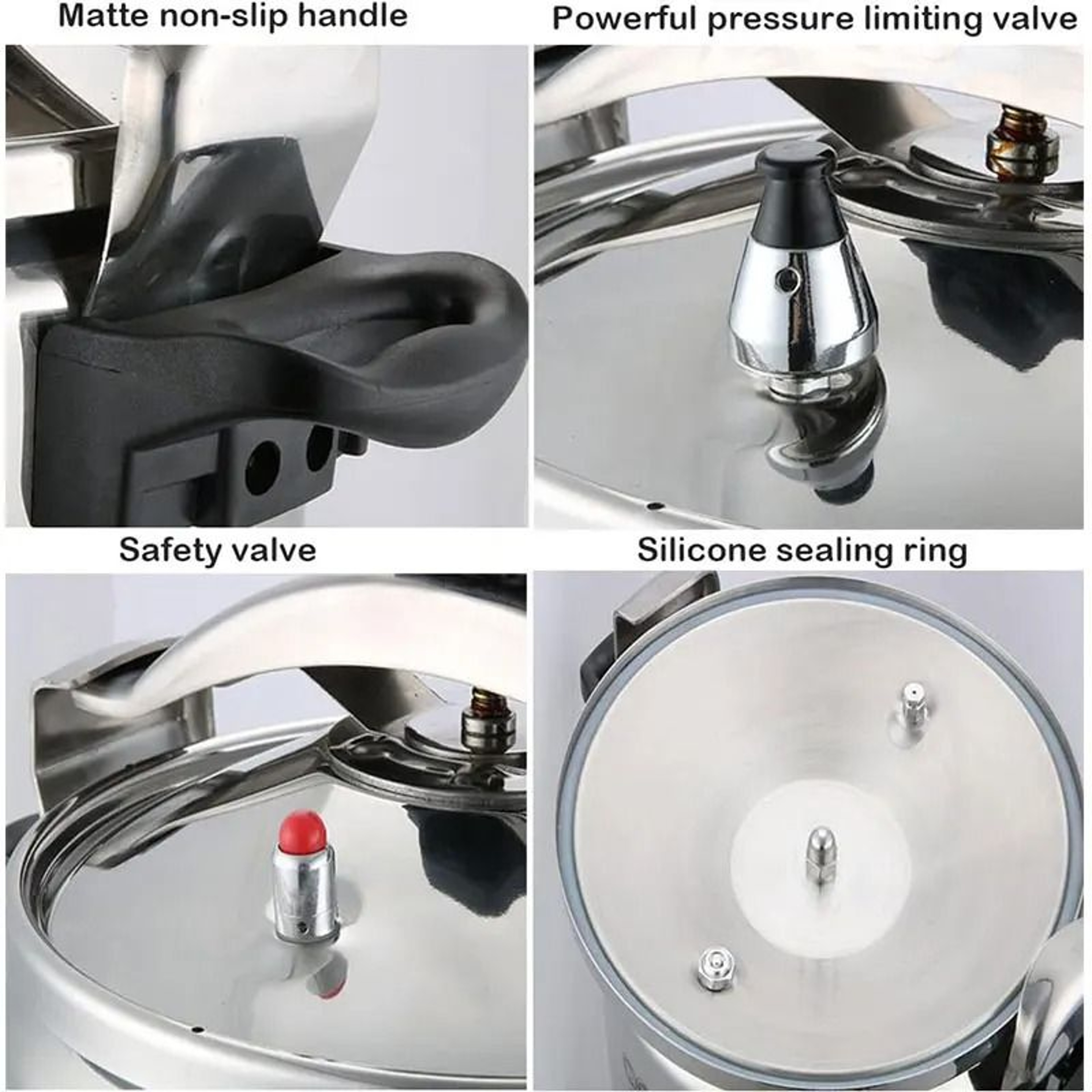 Professional Aluminum Pressure Cooker ExplosionProof Design 3L 5L 7L 2