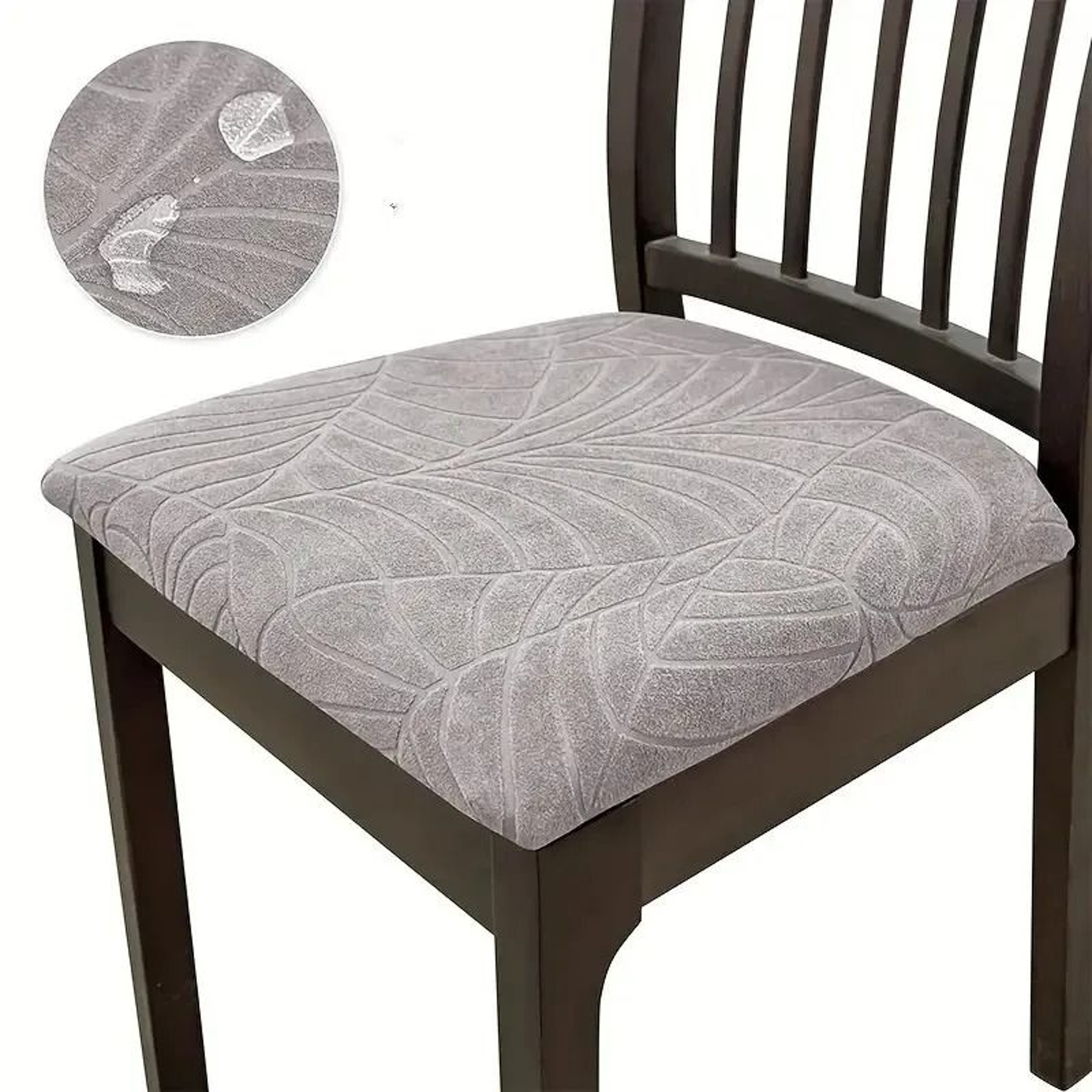 Jacquard Waterproof Chair Slipcover For Dining And Office Chairs 6
