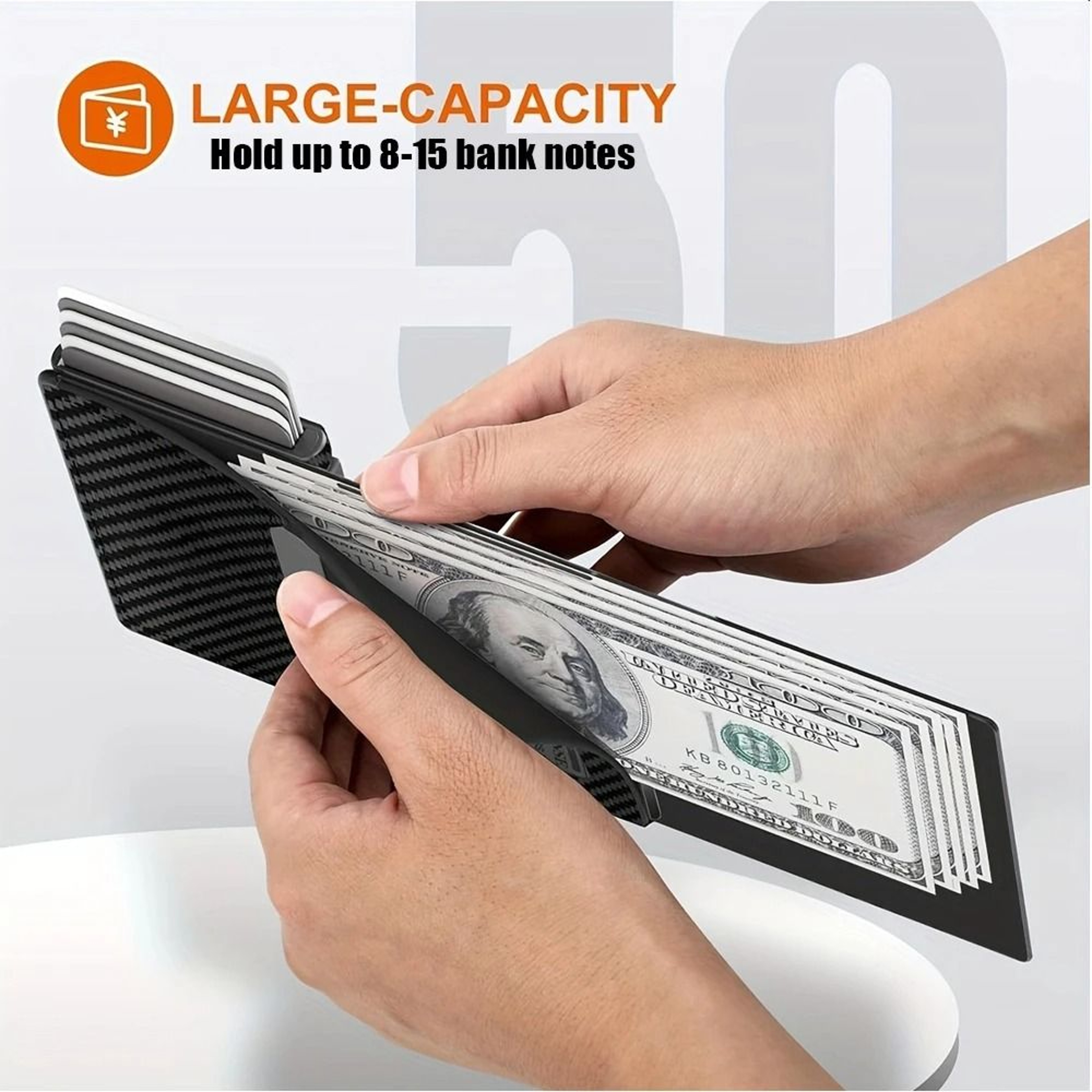 Mens RFID Blocking Business Wallet With MultiCard Slots And Magnetic Closure 4