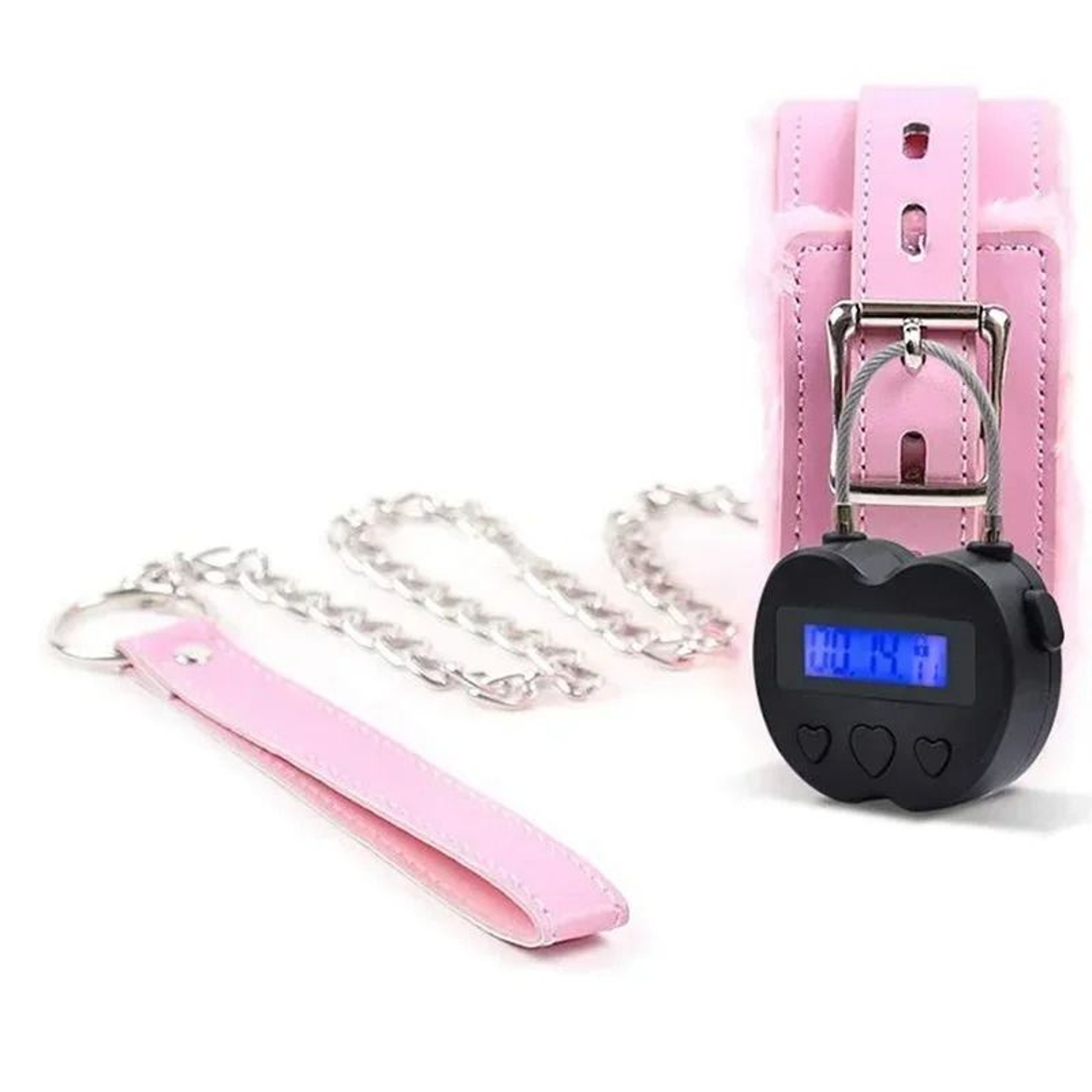 Multifunctional LCD Display Time Lock Waterproof USB Rechargeable Smart Timer Padlock For Travel An 4