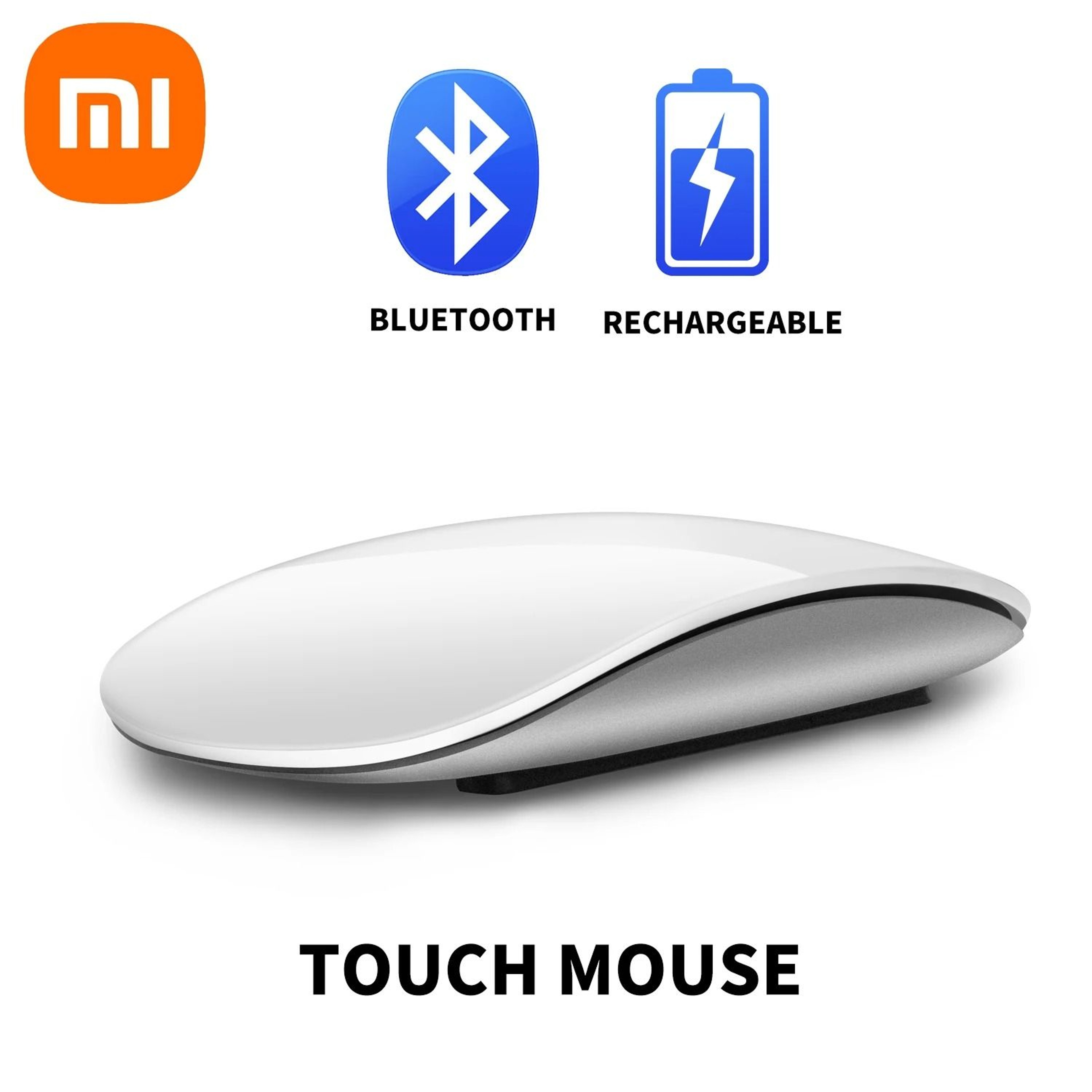 Wireless Bluetooth Magic Computer Mouse Dual Mode Silent Rechargeable Touch Slim Ergonomic Mouse 6