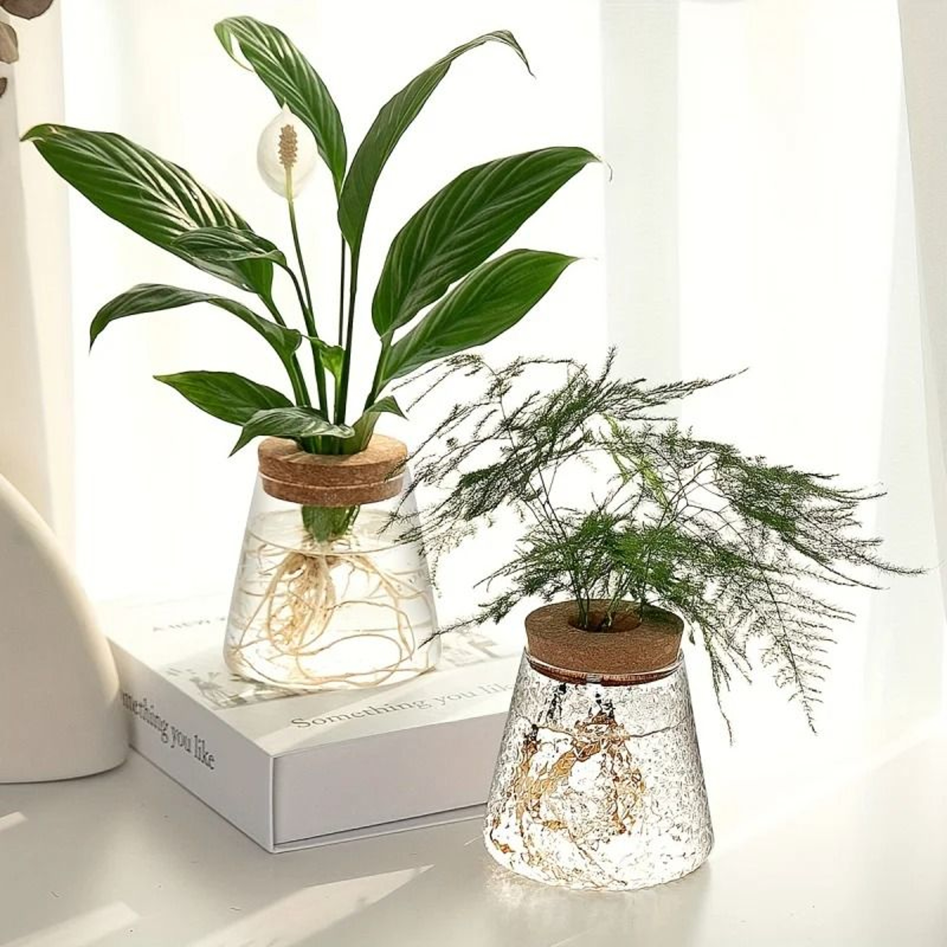 Glass Planter Propagation Station Vase Rack Tabletop Hydroponic Plants Decoration 0
