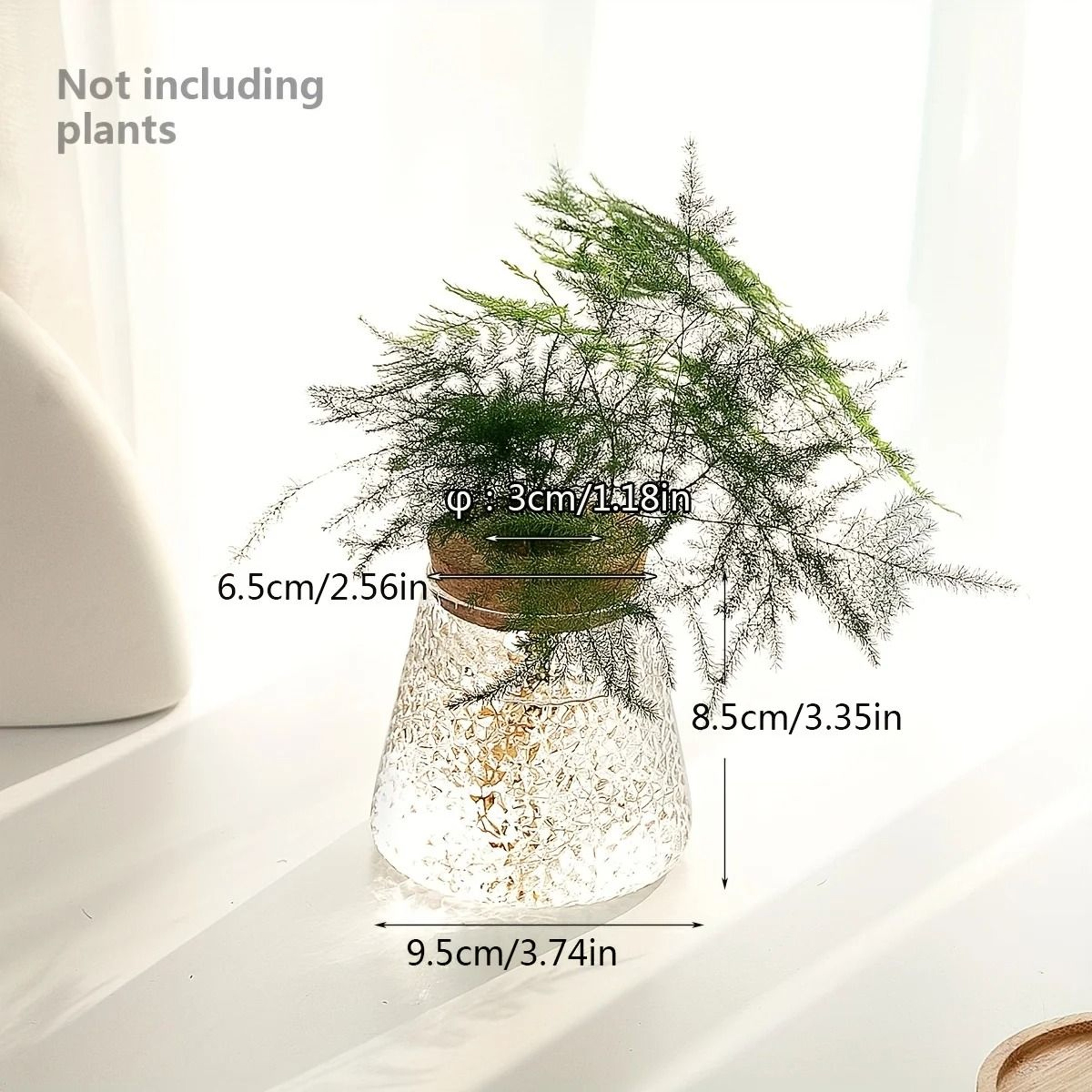 Glass Planter Propagation Station Vase Rack Tabletop Hydroponic Plants Decoration 11