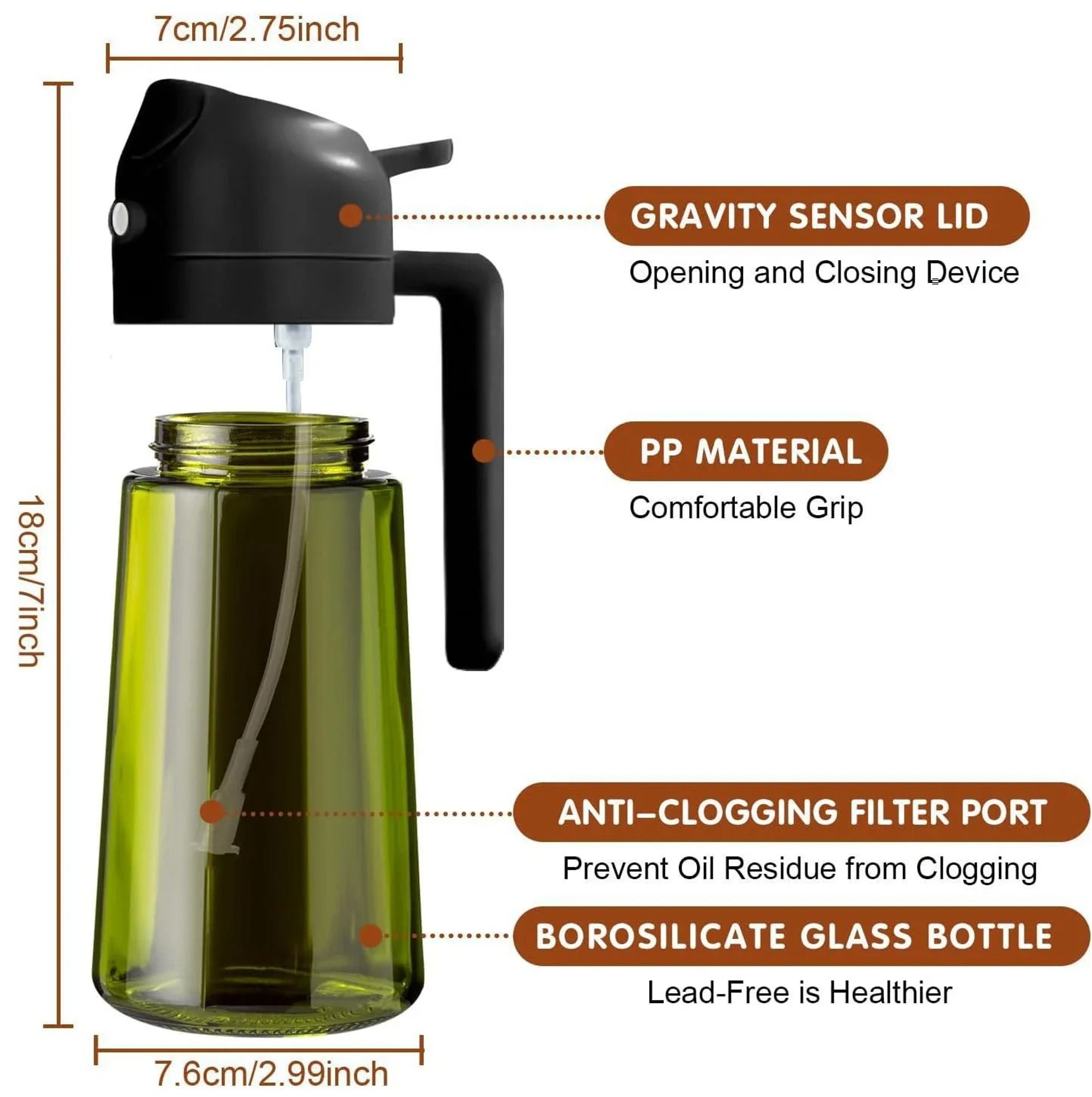 Keep Your Cooking Oils Fresh Pure And Easy To Use With This 470ml Lightblocking Olive Oil Sprayer B 4