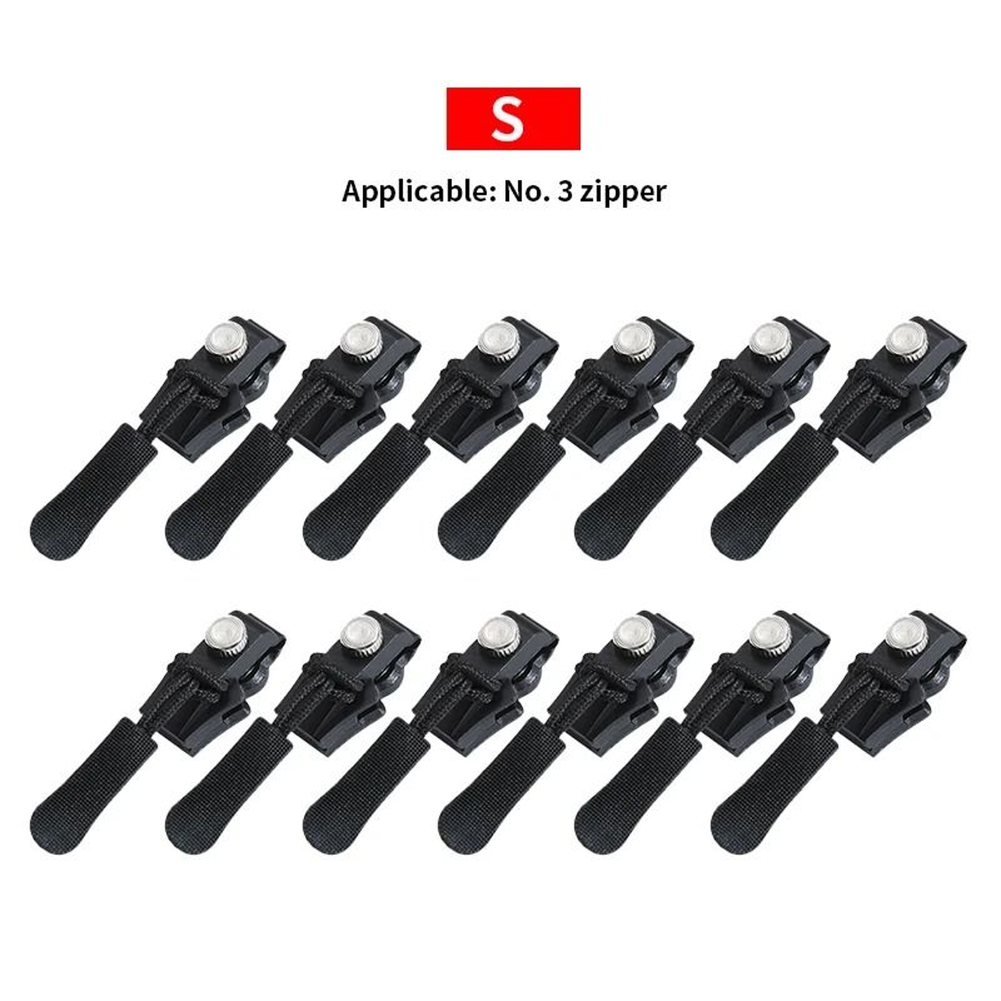 Universal Zipper Repair Kit Quick Replacement Sliders For Bags Jackets And Clothes 15