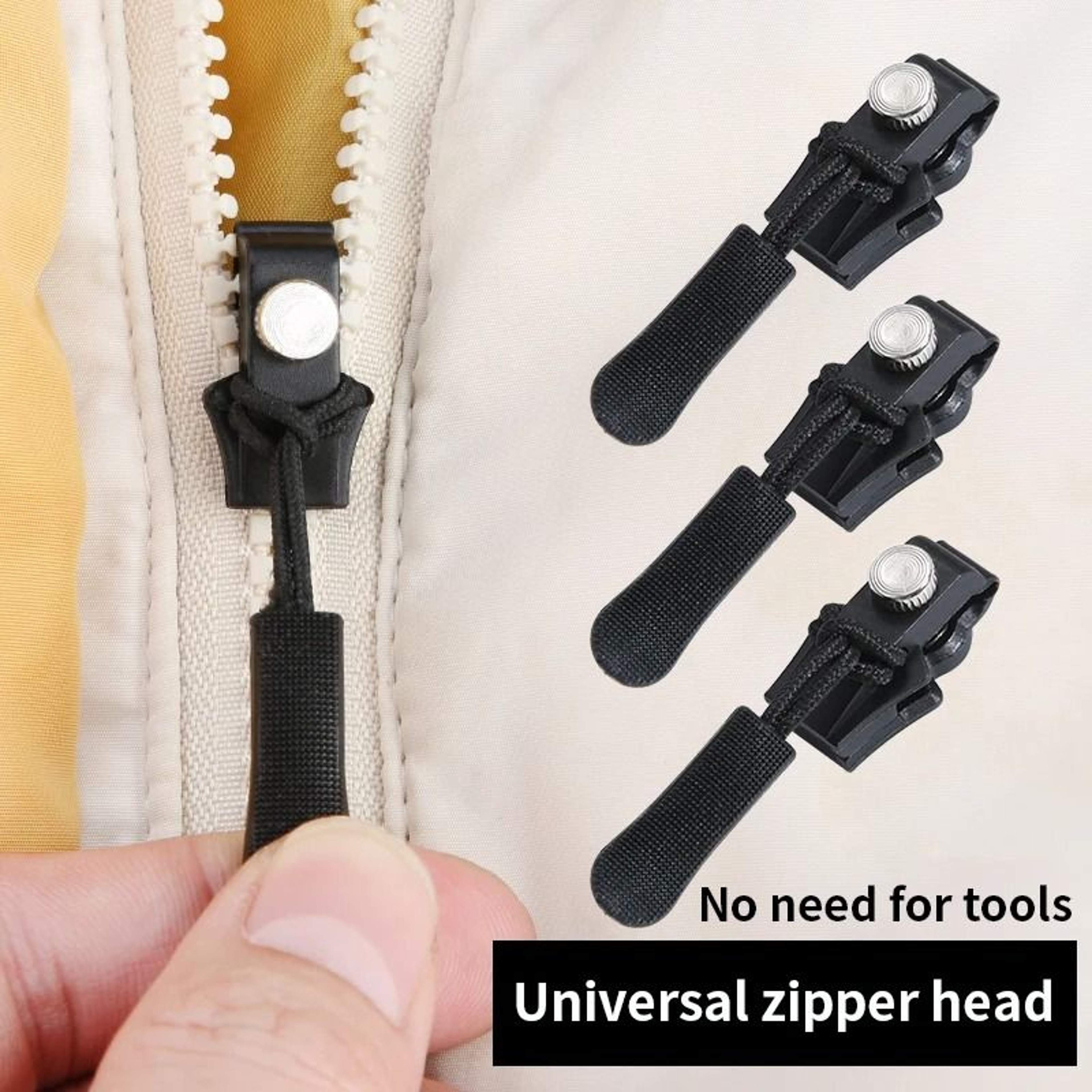 Universal Zipper Repair Kit Quick Replacement Sliders For Bags Jackets And Clothes 1