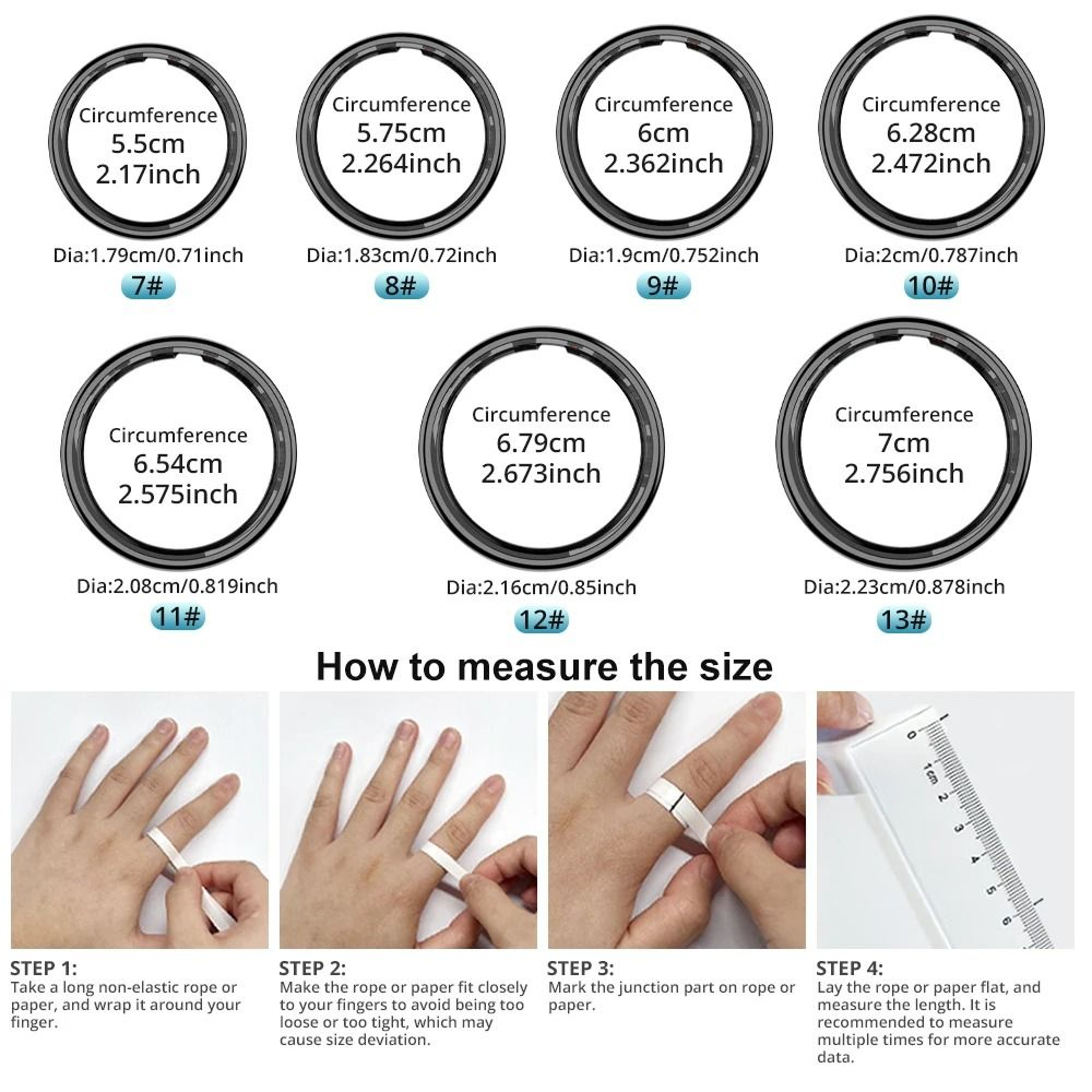 Smart Ring With Display Screen And Wireless Charging Waterproof Fitness Health Tracker 5