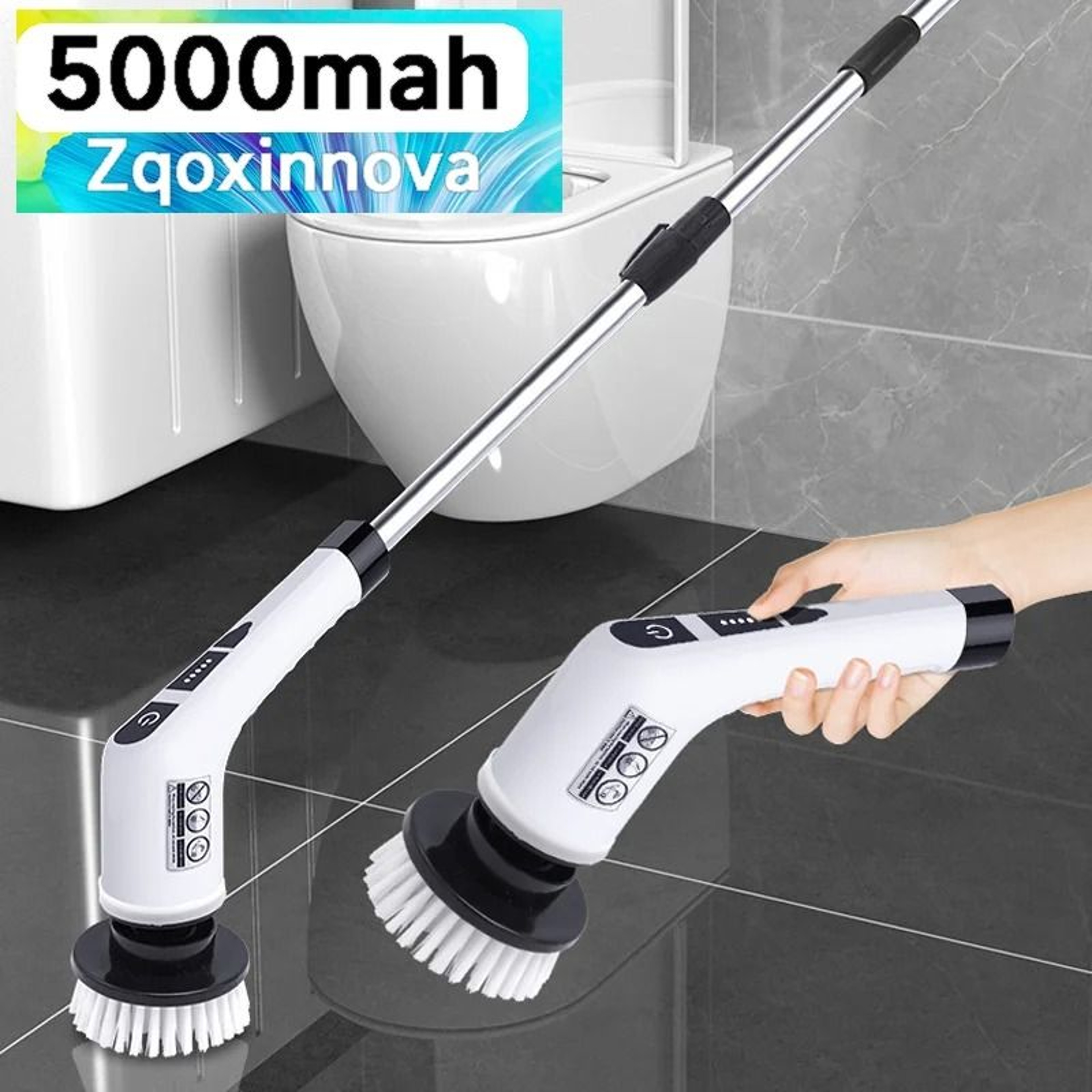 Cordless Electric Spin Scrubber Multipurpose Cleaning Brush With Multiple Heads For Bathroom Kitche 1