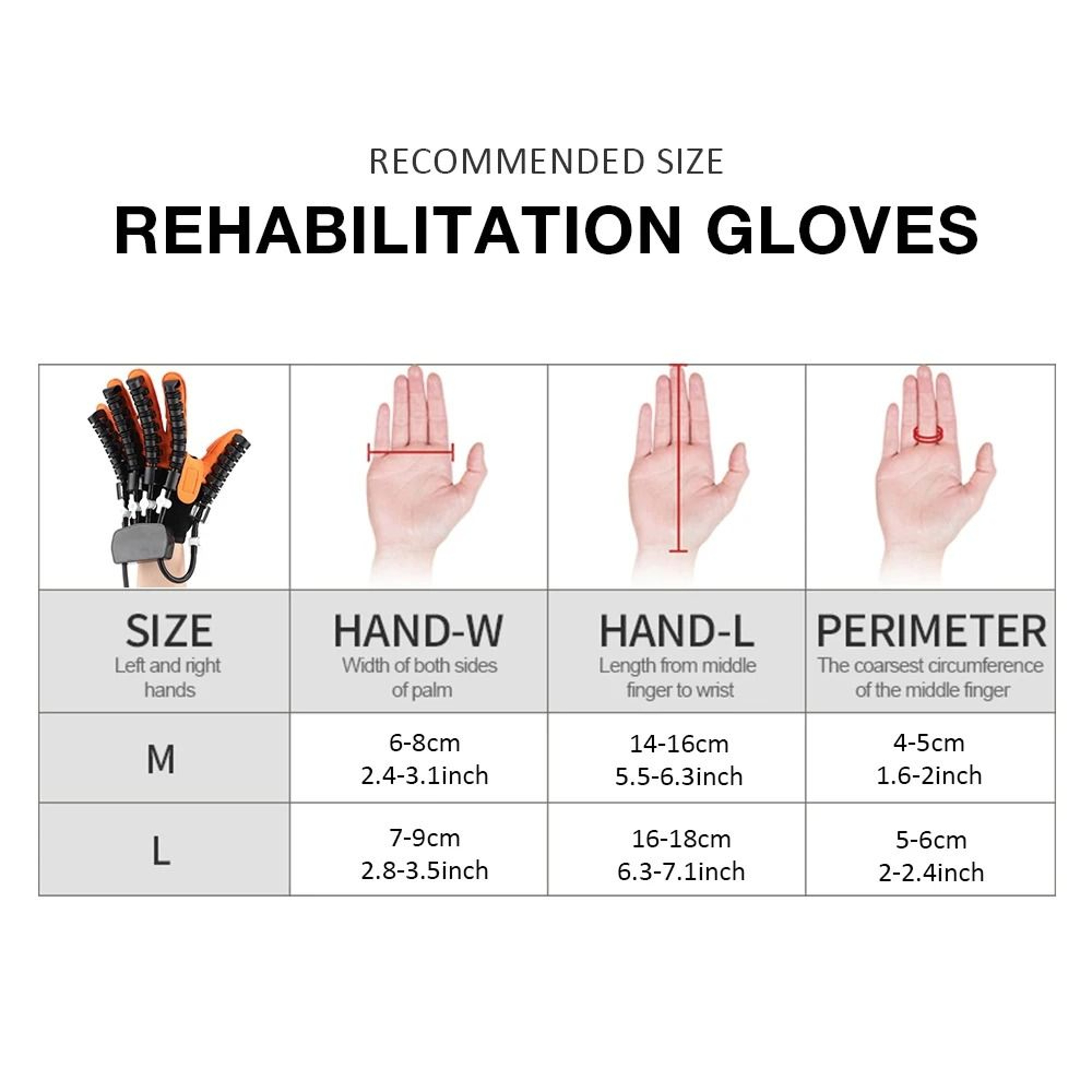 Hemiplegia Rehabilitation Glove Stroke Recovery Training Device With Finger Massage And Mirror Ther 6