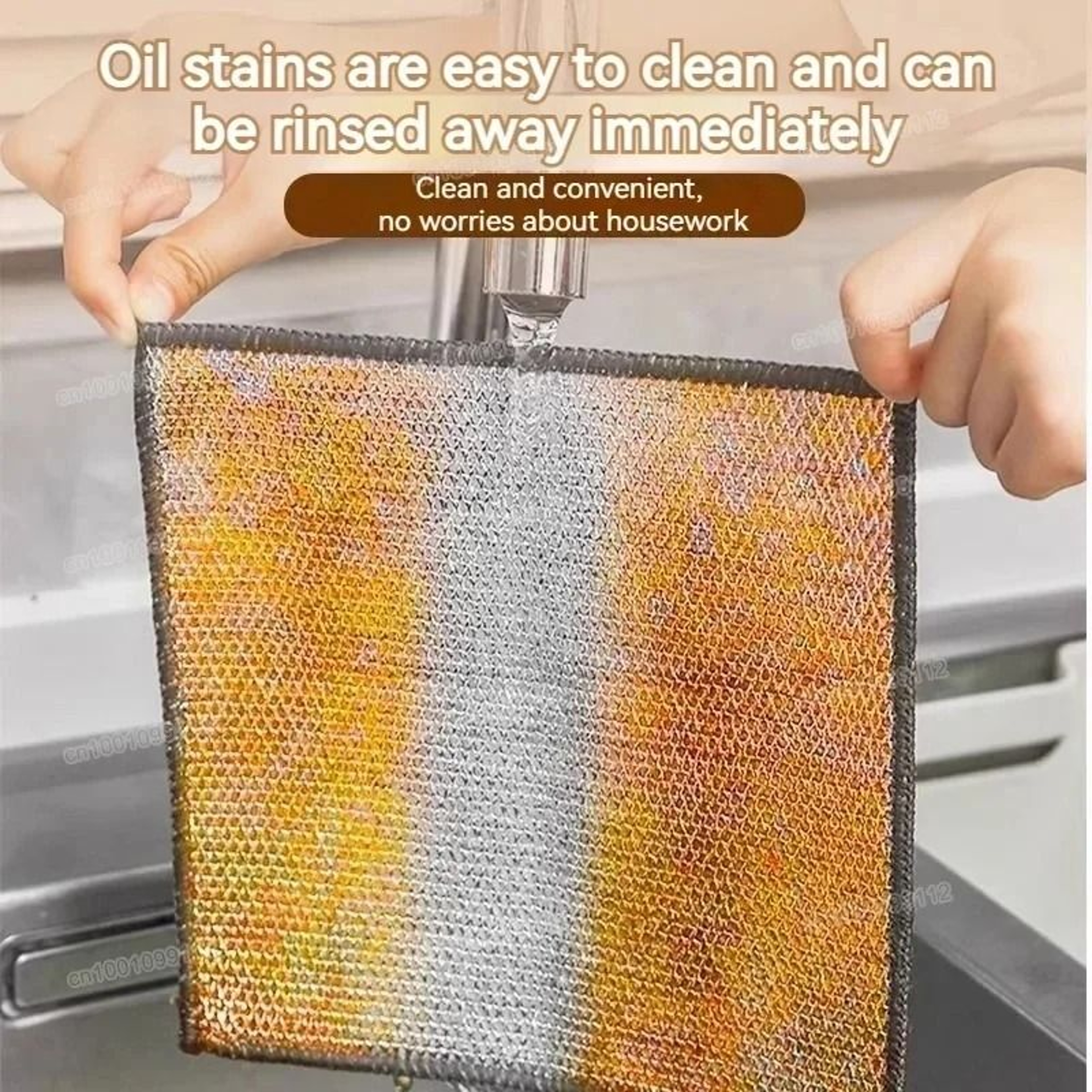 Silver Wire Cleaning Cloths 20pcs Double Sided Dishwashing Pads For Kitchen And Stovetop 2