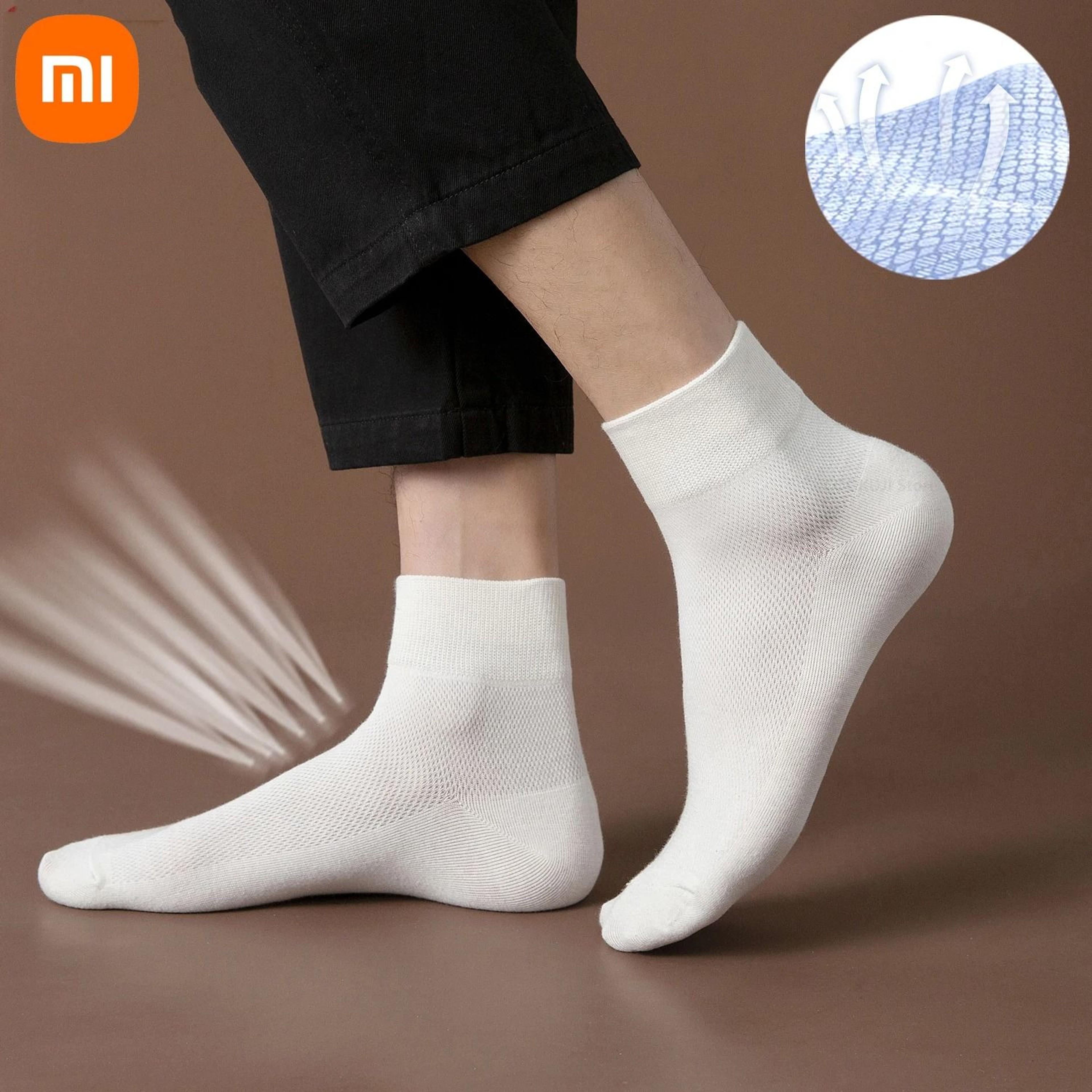 Mens Cotton Socks Pack Soft Breathable Business Dress Socks 0