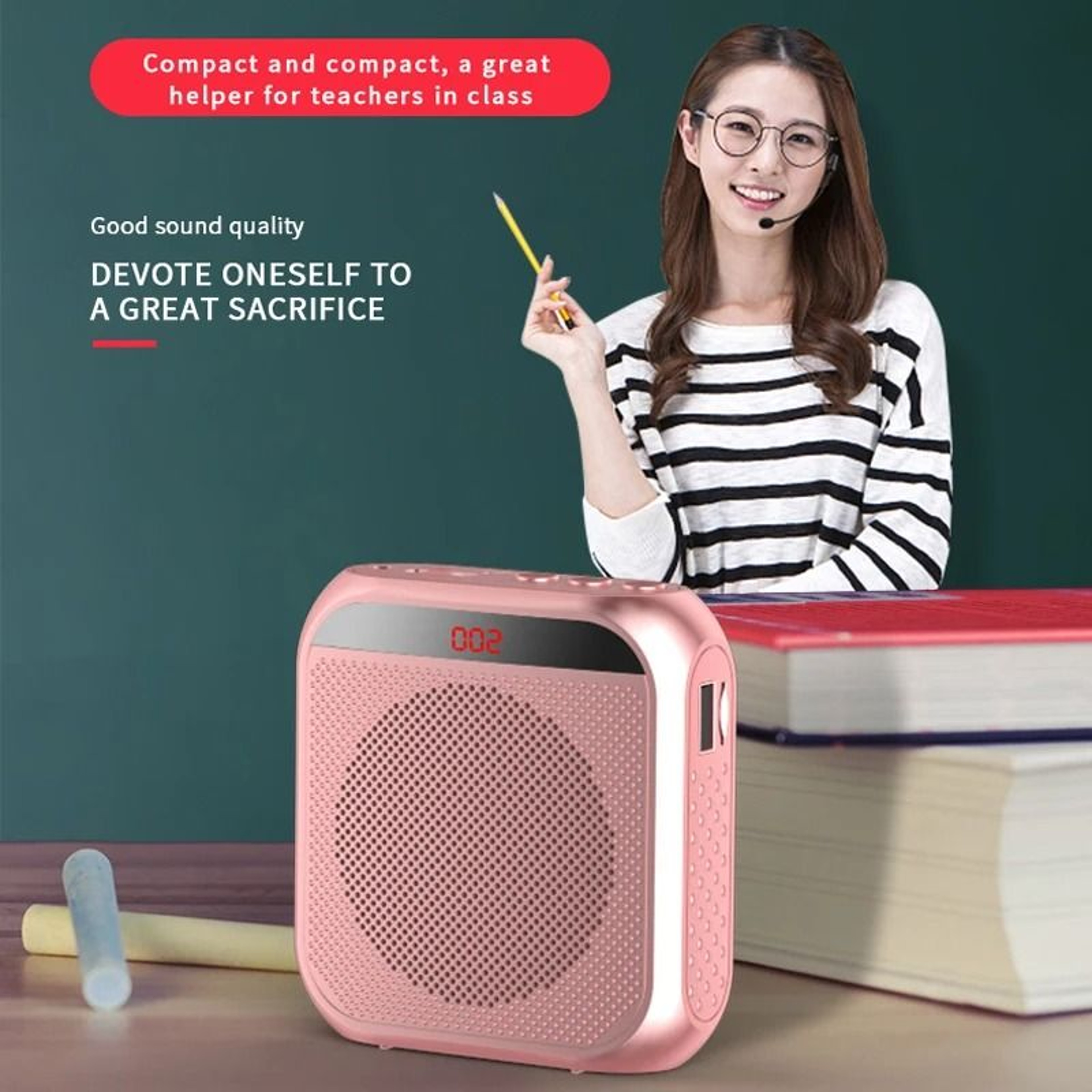 Portable Voice Amplifier With Microphone For Teachers And Tour Guides 1