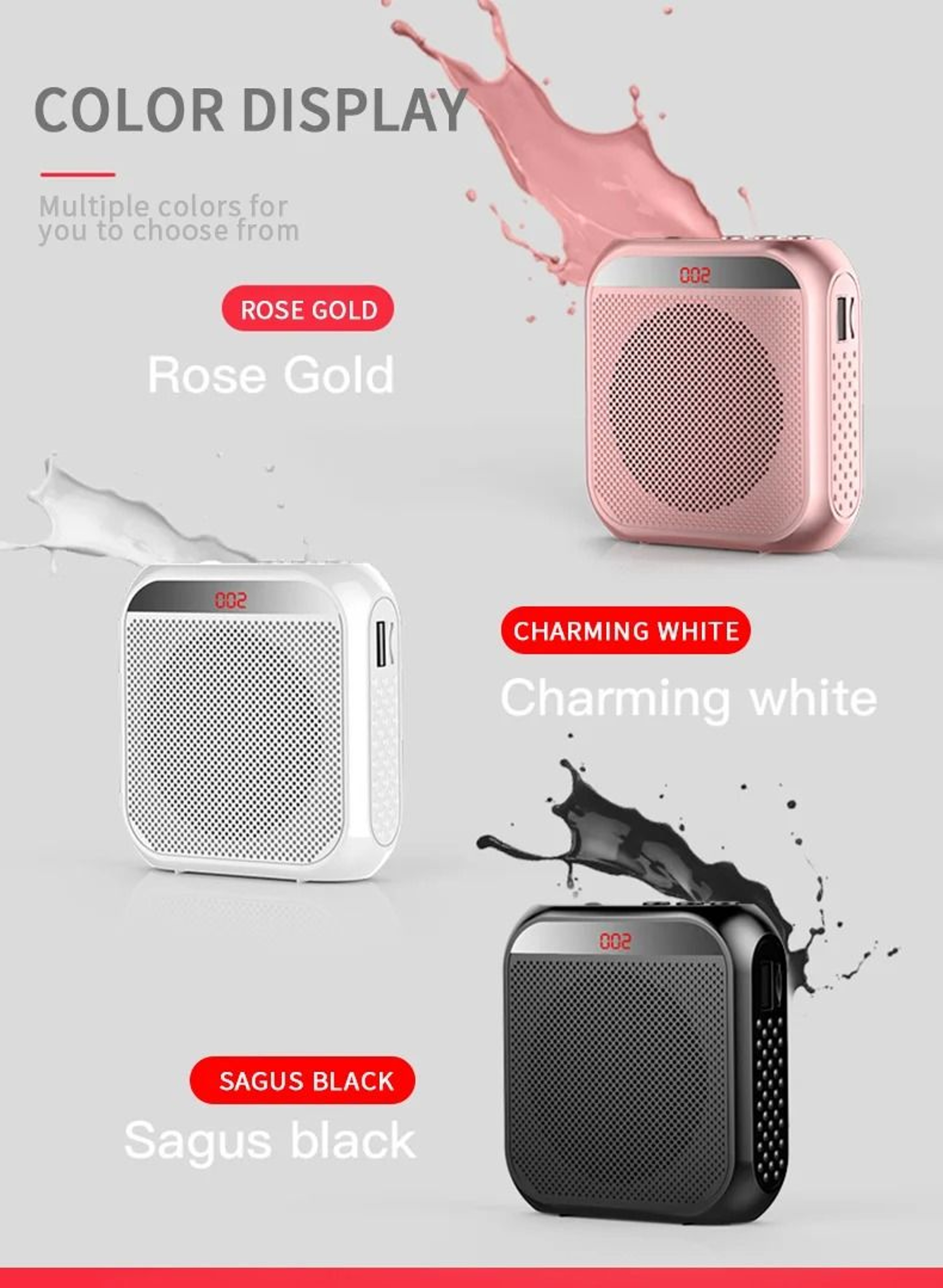 Portable Voice Amplifier With Microphone For Teachers And Tour Guides 5