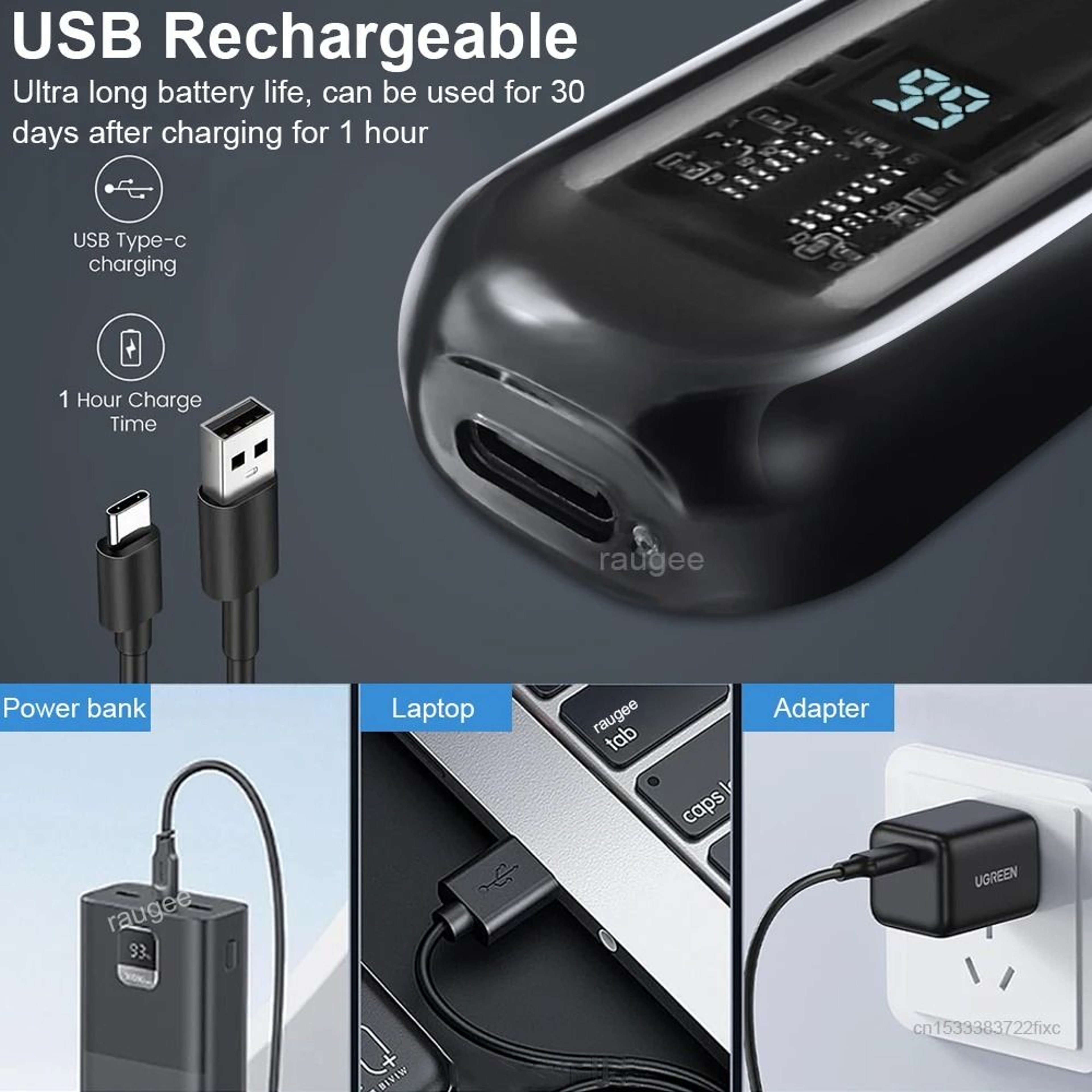 Rechargeable Electric Nose Hair Trimmer For Men 4