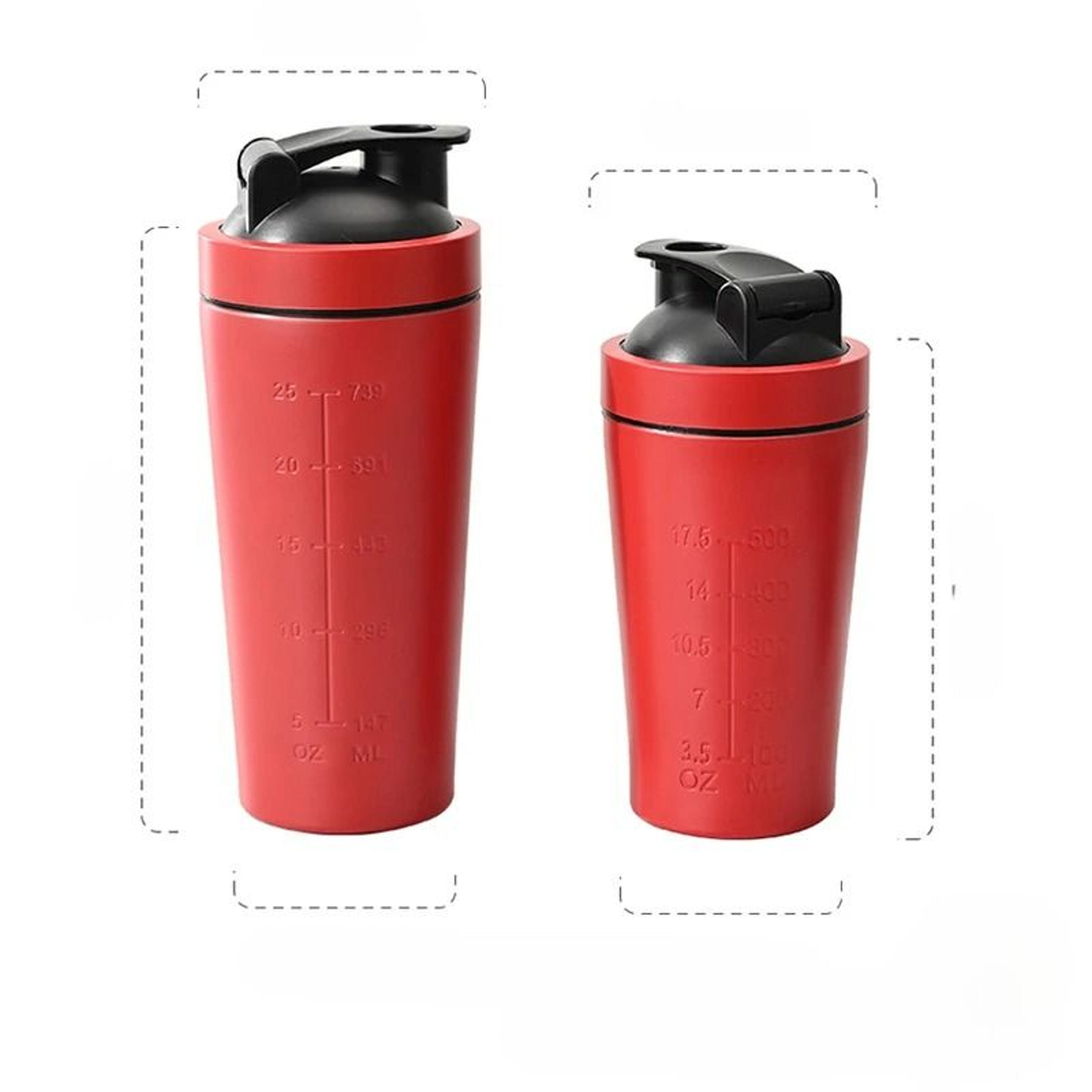 Stainless Steel Protein Shaker Bottle With Mixing Ball Leak Proof Gym Water Bottle 9
