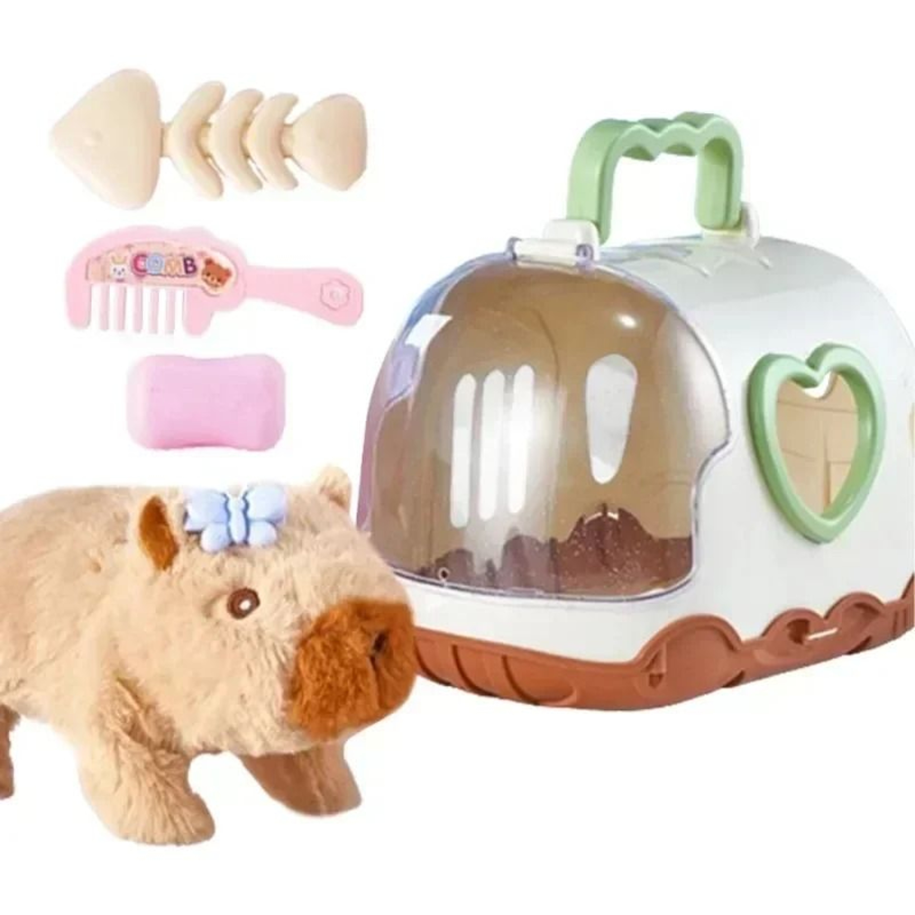 Electric Capybara Walking Plush Toy With Sound For Kids 3