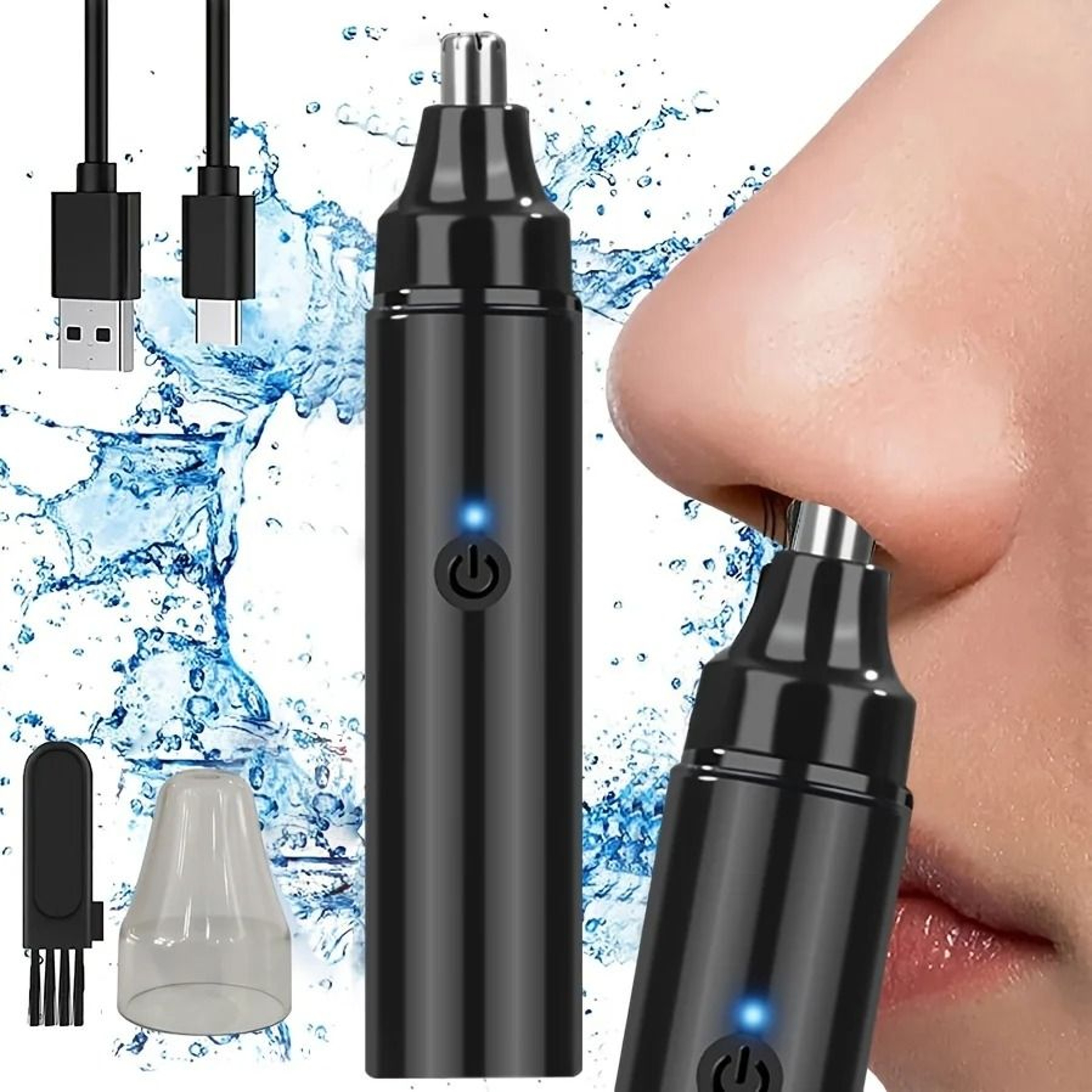 Rechargeable Ear And Nose Hair Trimmer USB Electric Grooming Tool 0