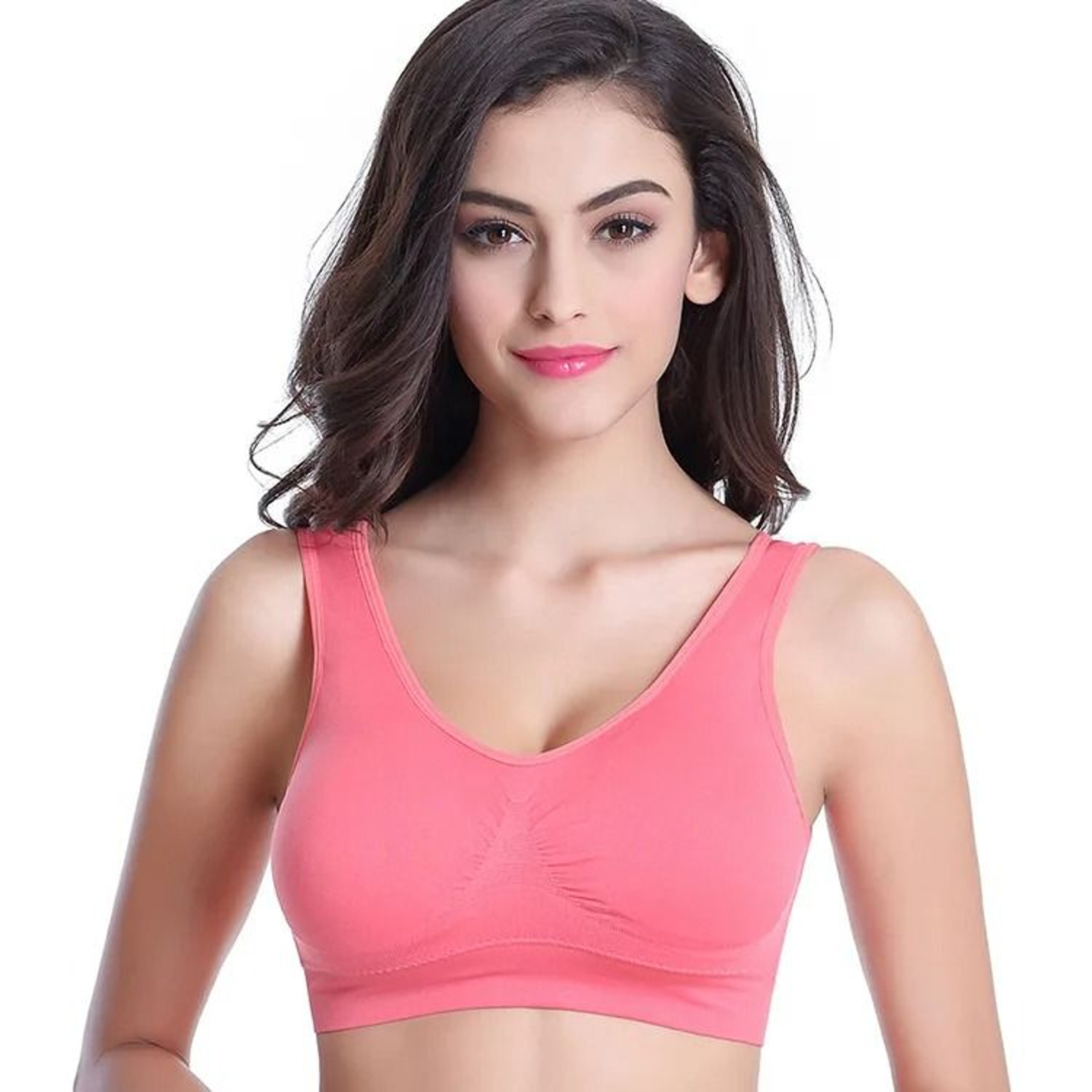 Seamless Padded Sports Bra For Women Running Yoga Workout Gym Fitness Top 11