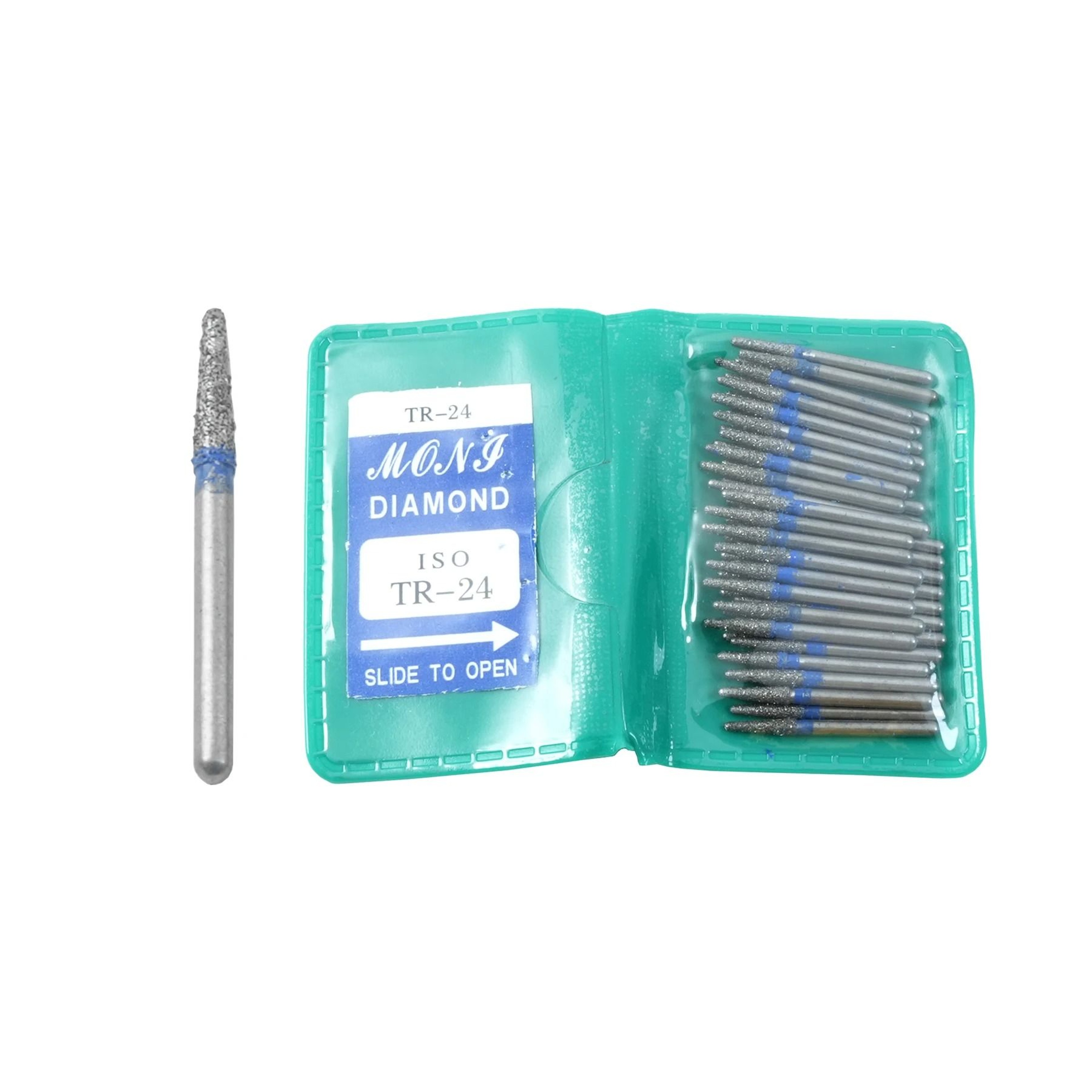 50 Piece Dental Diamond Burs Set High Speed Polishing And Smoothing Drill Tools 18
