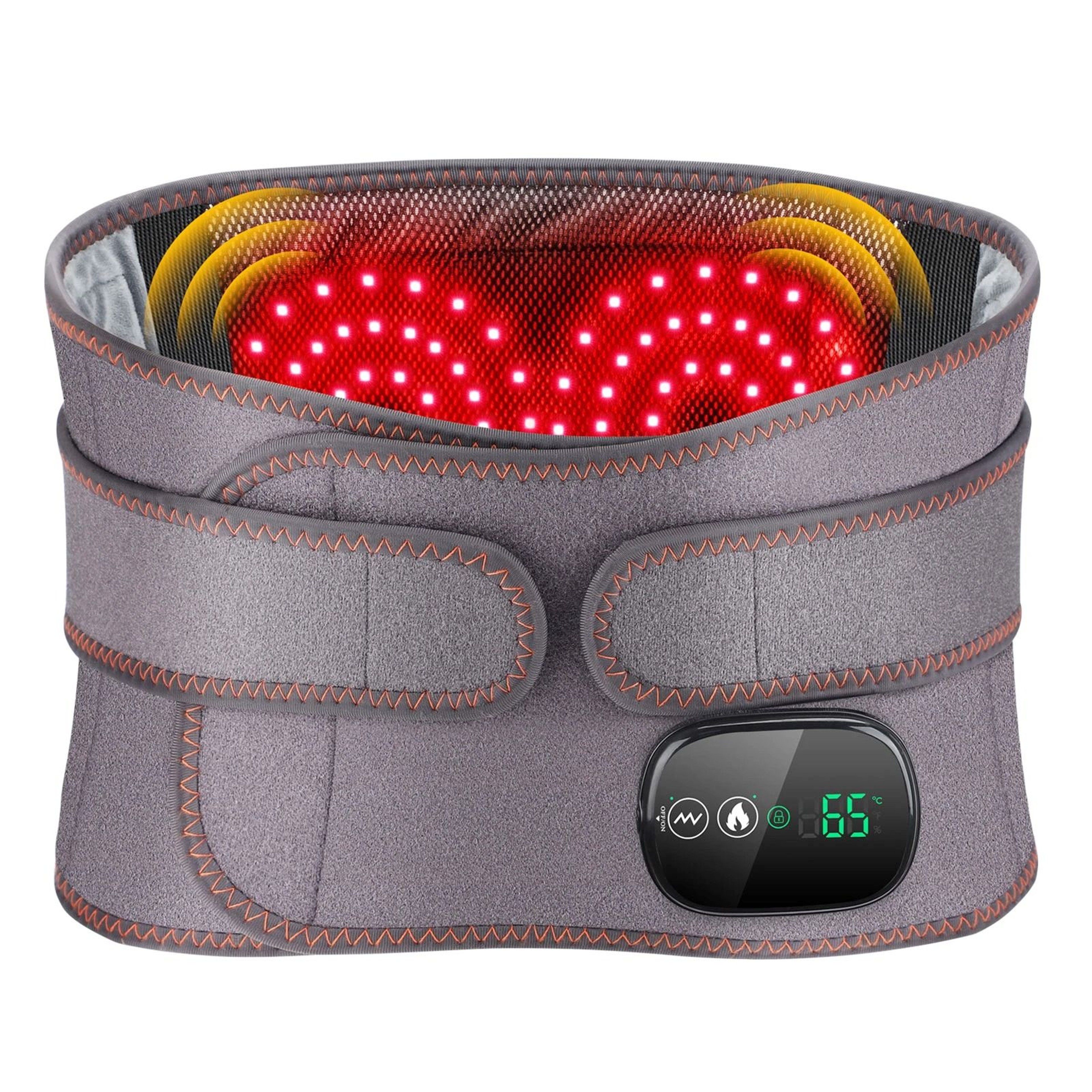 Electric Heating Waist Massager Belt With Vibration And Hot Compress Therapy 7