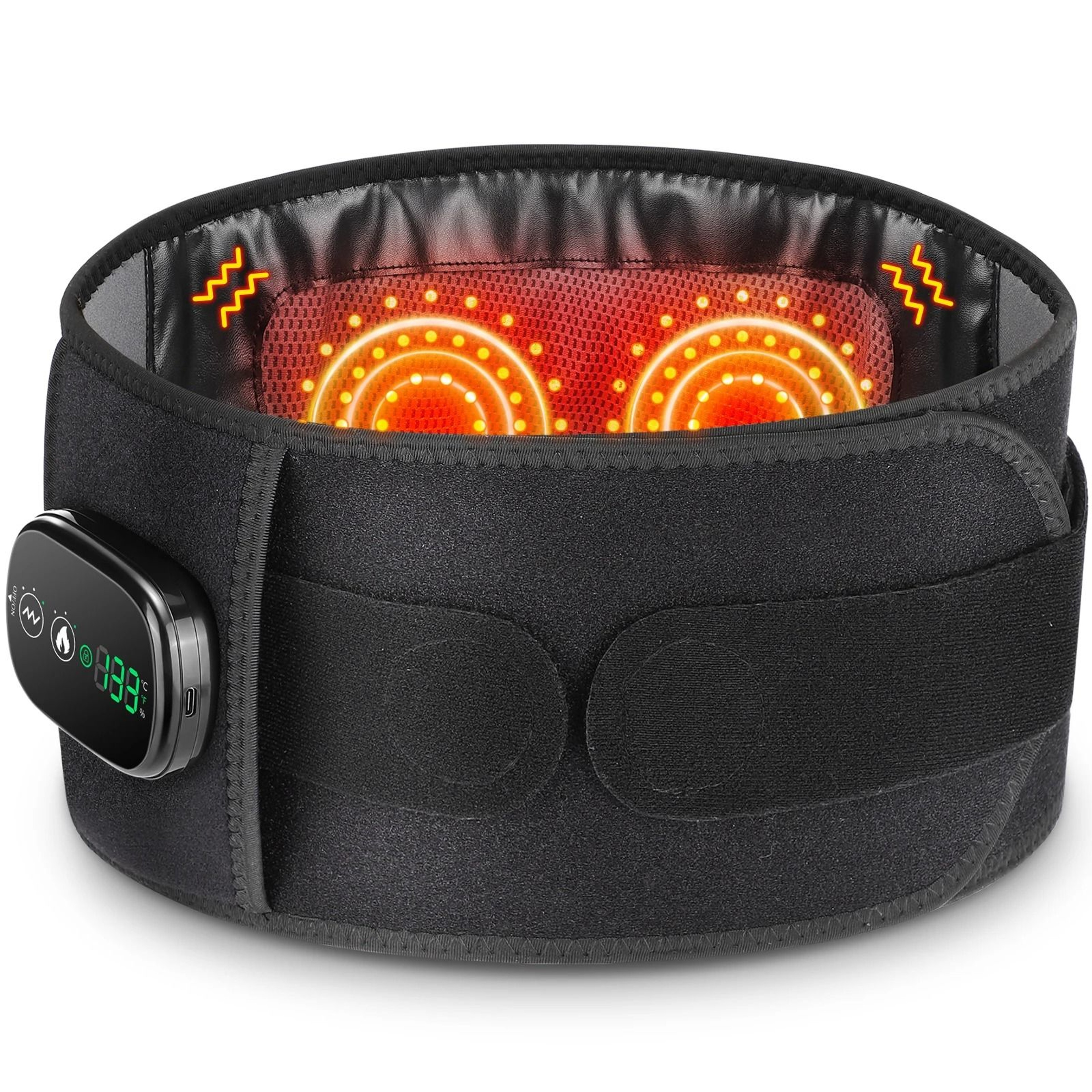 Electric Heating Waist Massager Belt With Vibration And Hot Compress Therapy 8