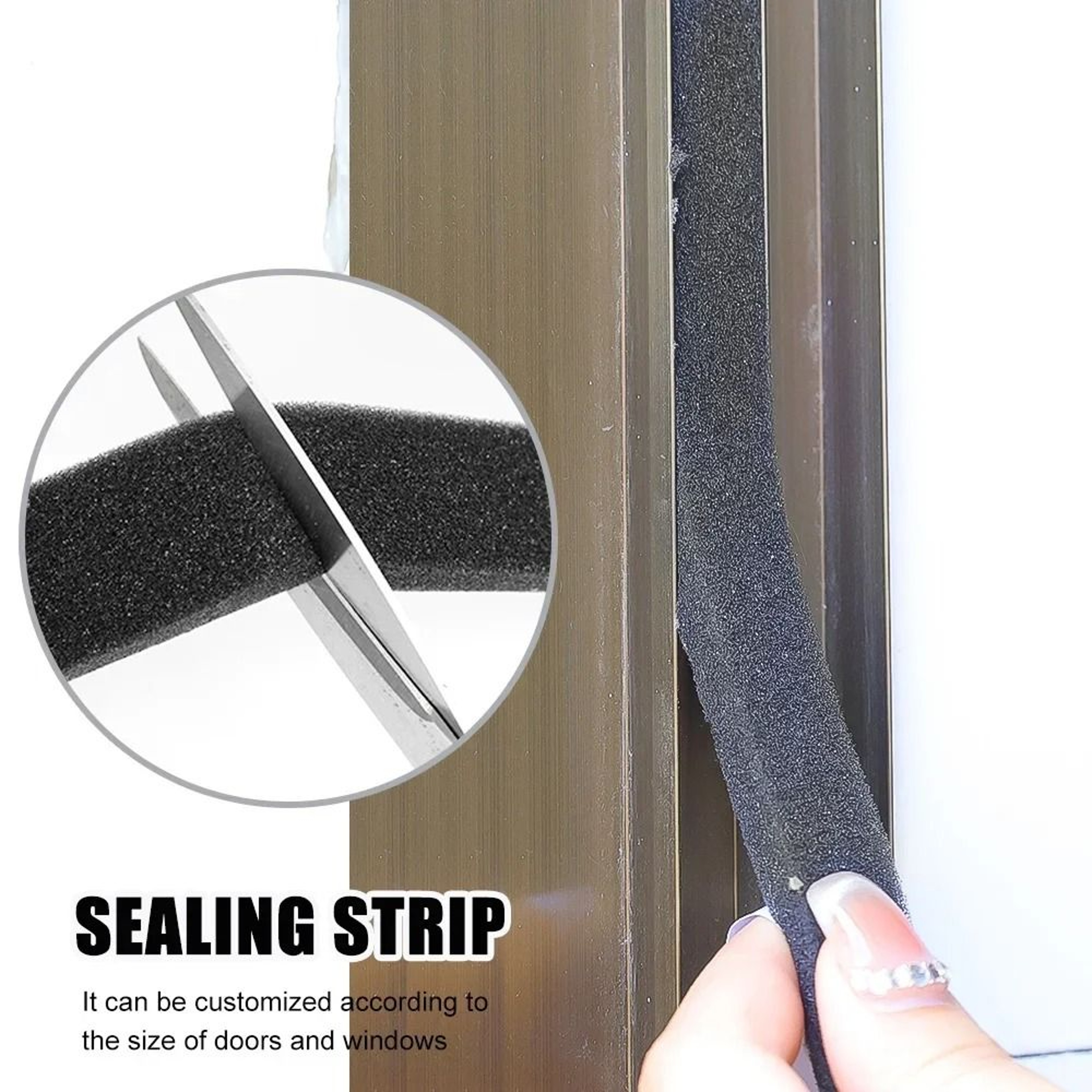 Self Adhesive Sponge Seal Strip For Doors And Windows 2
