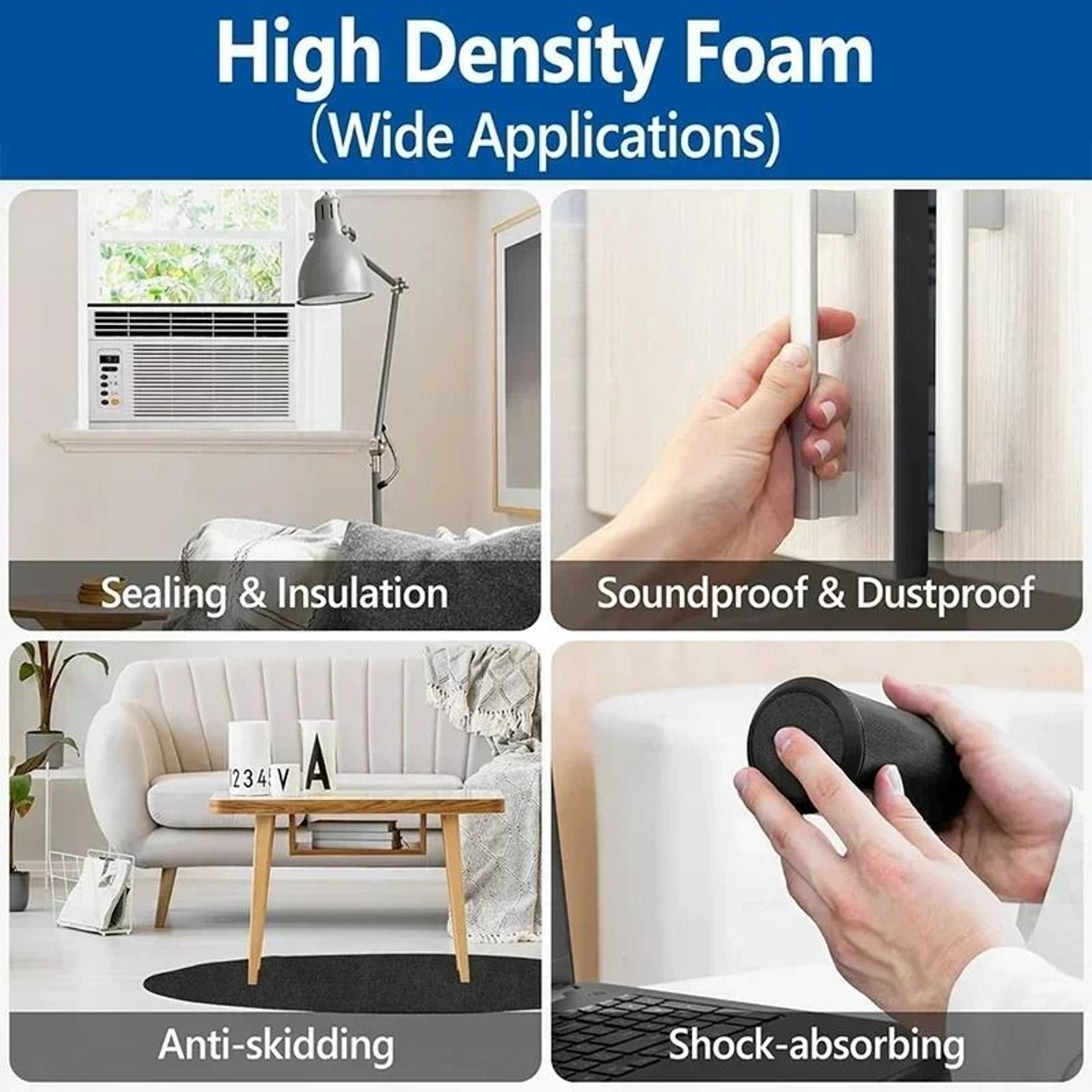 Self Adhesive Sponge Seal Strip For Doors And Windows 6