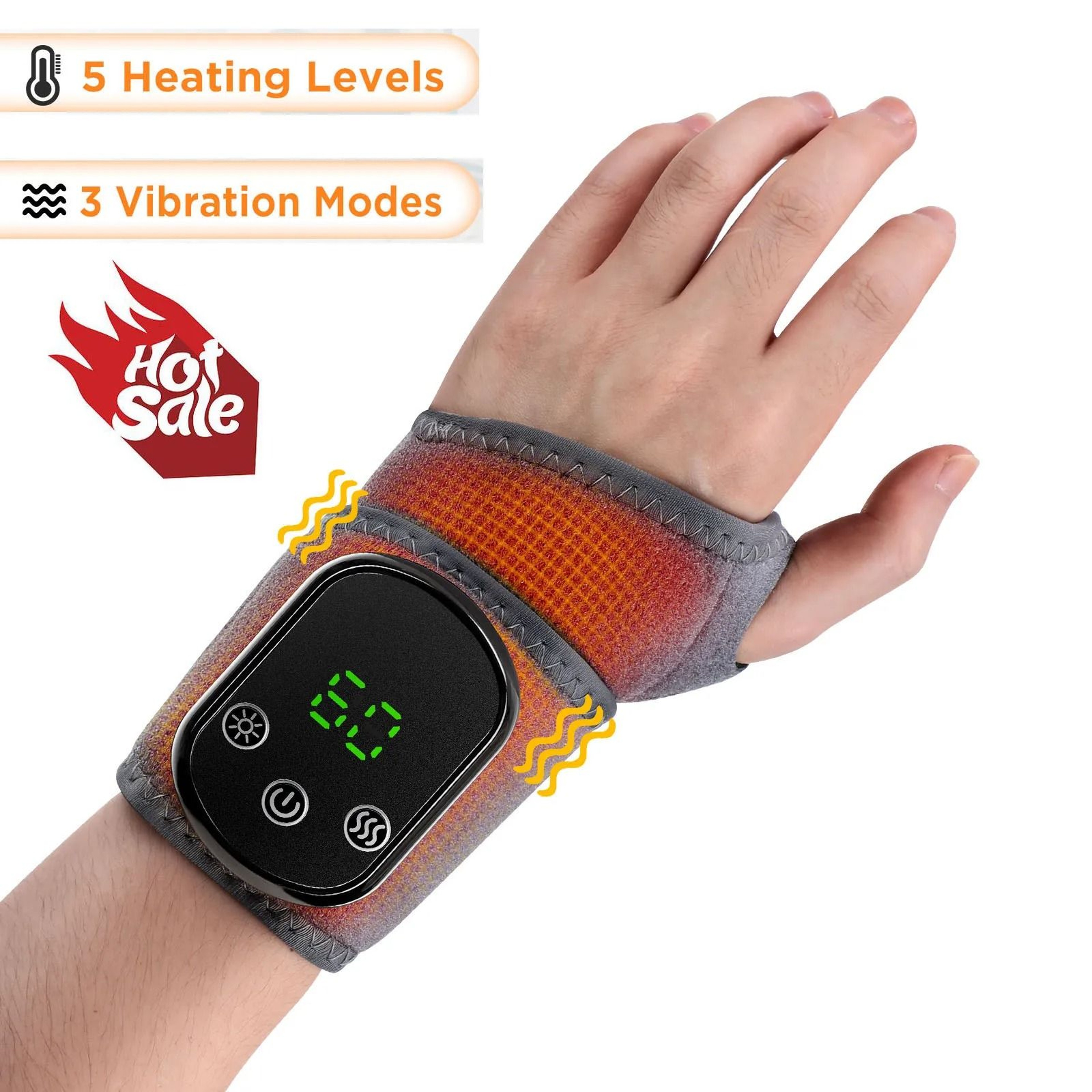 Electric Ankle Brace With Heat Compression And Vibration Massage Therapy 9
