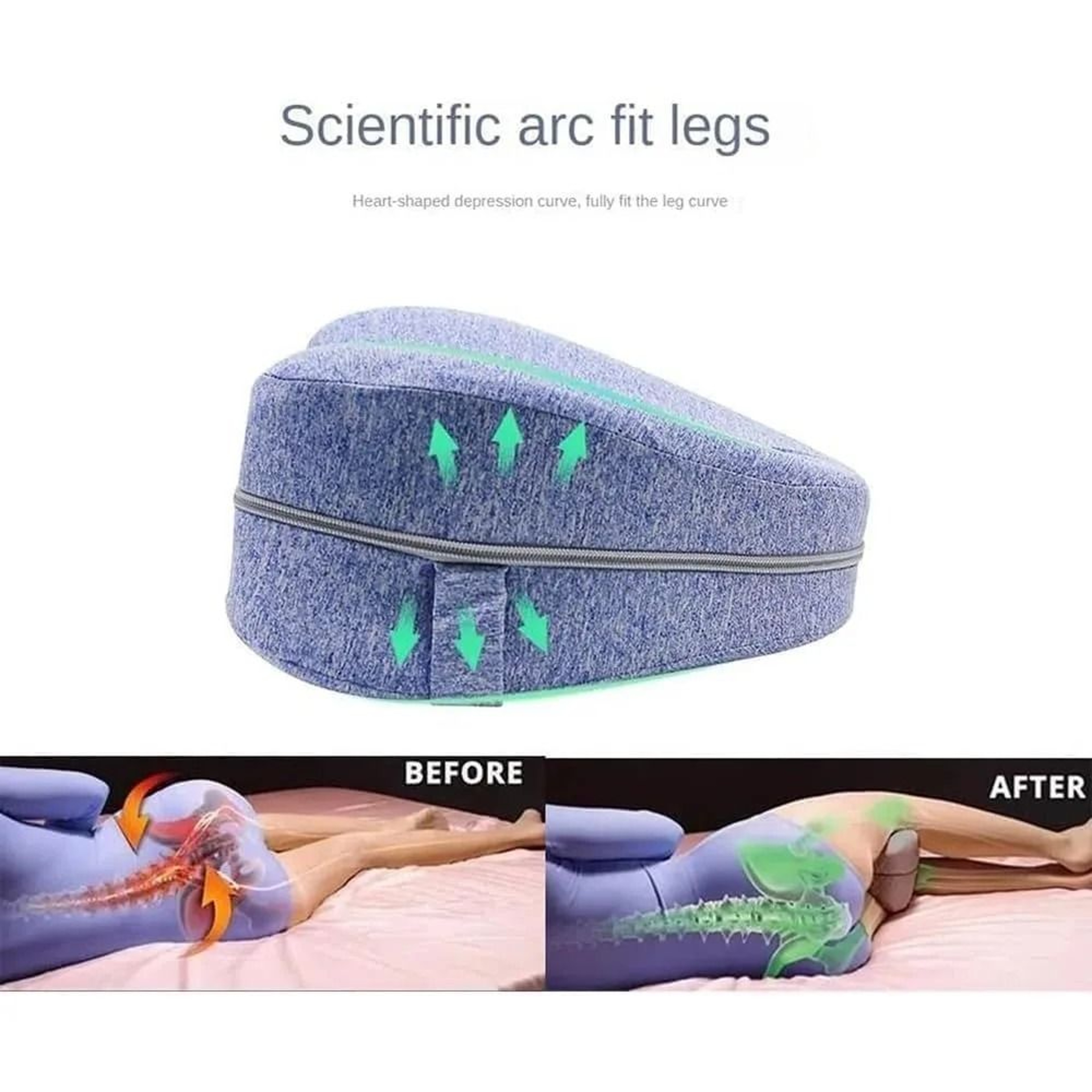 Leg Alignment Pillow For Side Sleepers Hip And Sciatica Relief Cushion 2