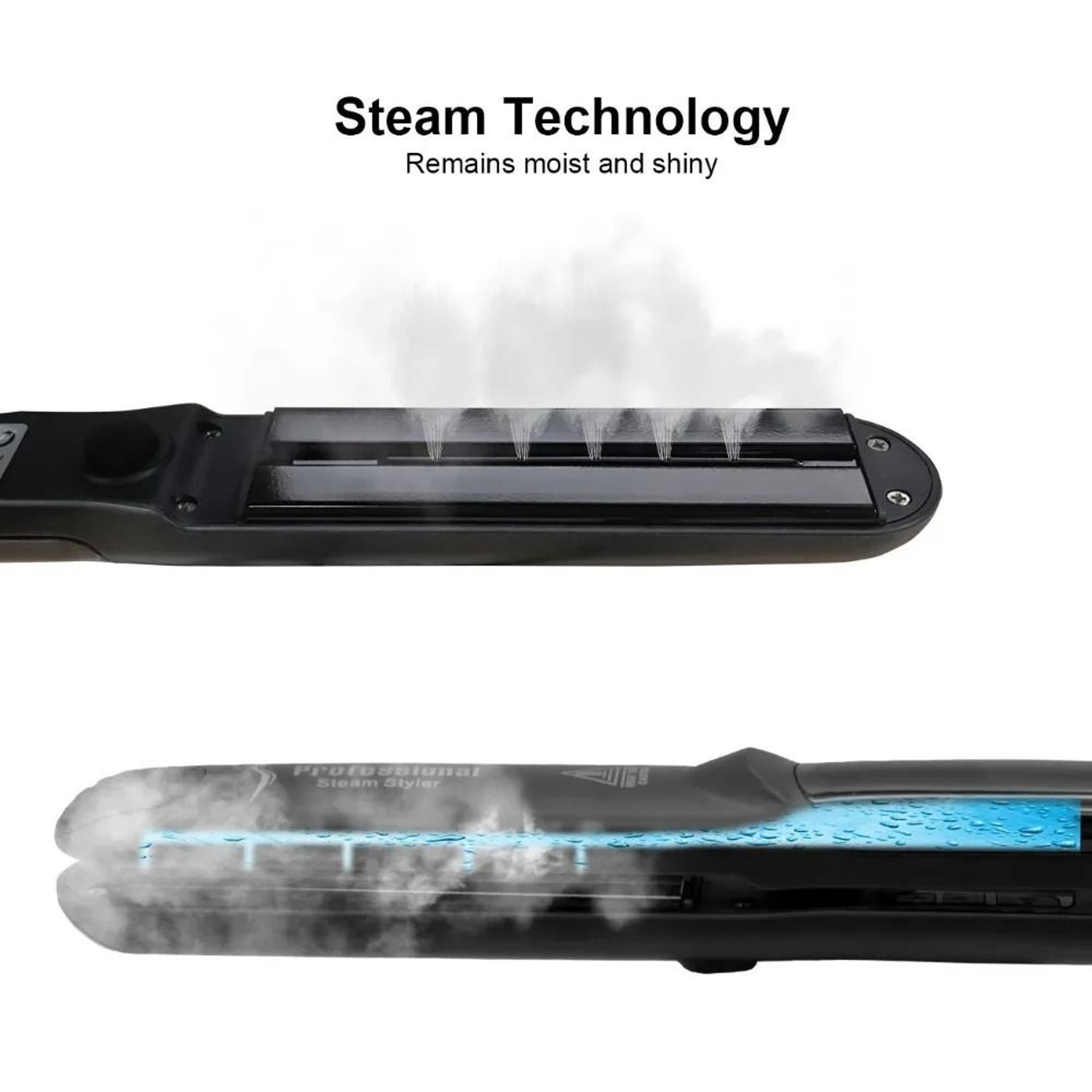 Steam Hair Straightener Professional Ceramic Vapor Flat Iron With Argan Oil Treatment 6