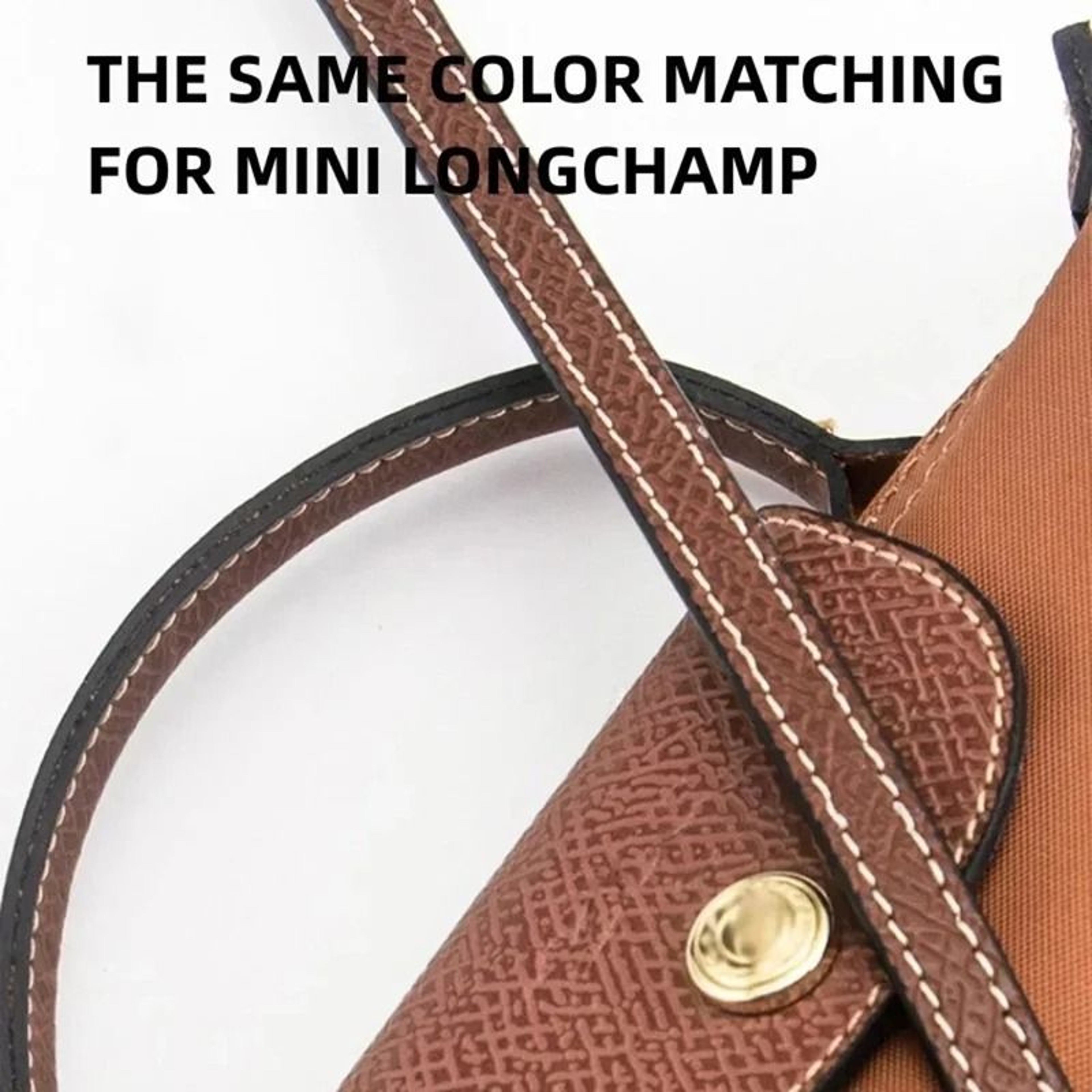 Genuine Leather Shoulder Strap Set For Longchamp Mini Bags 5