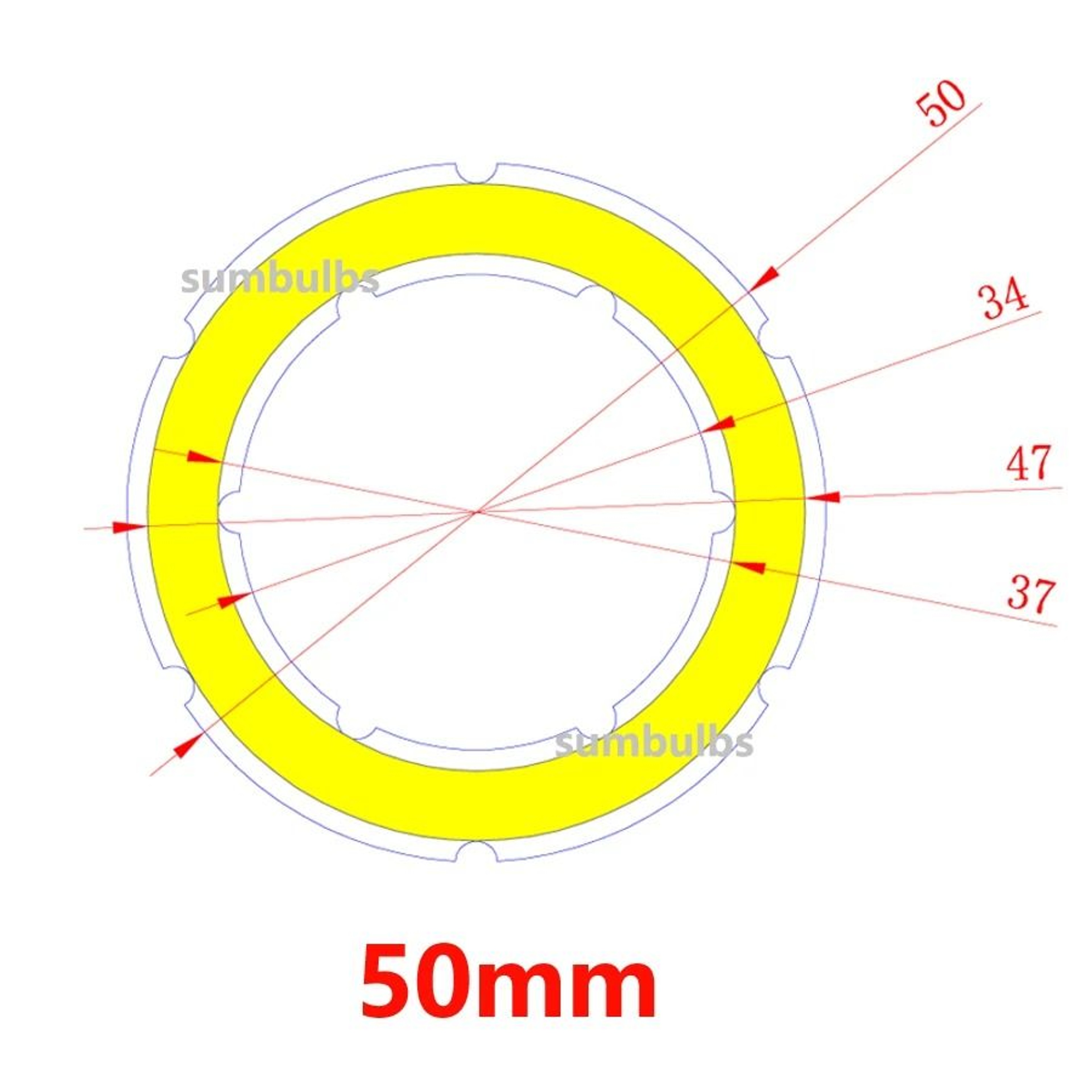 Angel Eyes COB LED Ring Light Source For DIY Car Headlights 12V DC 10