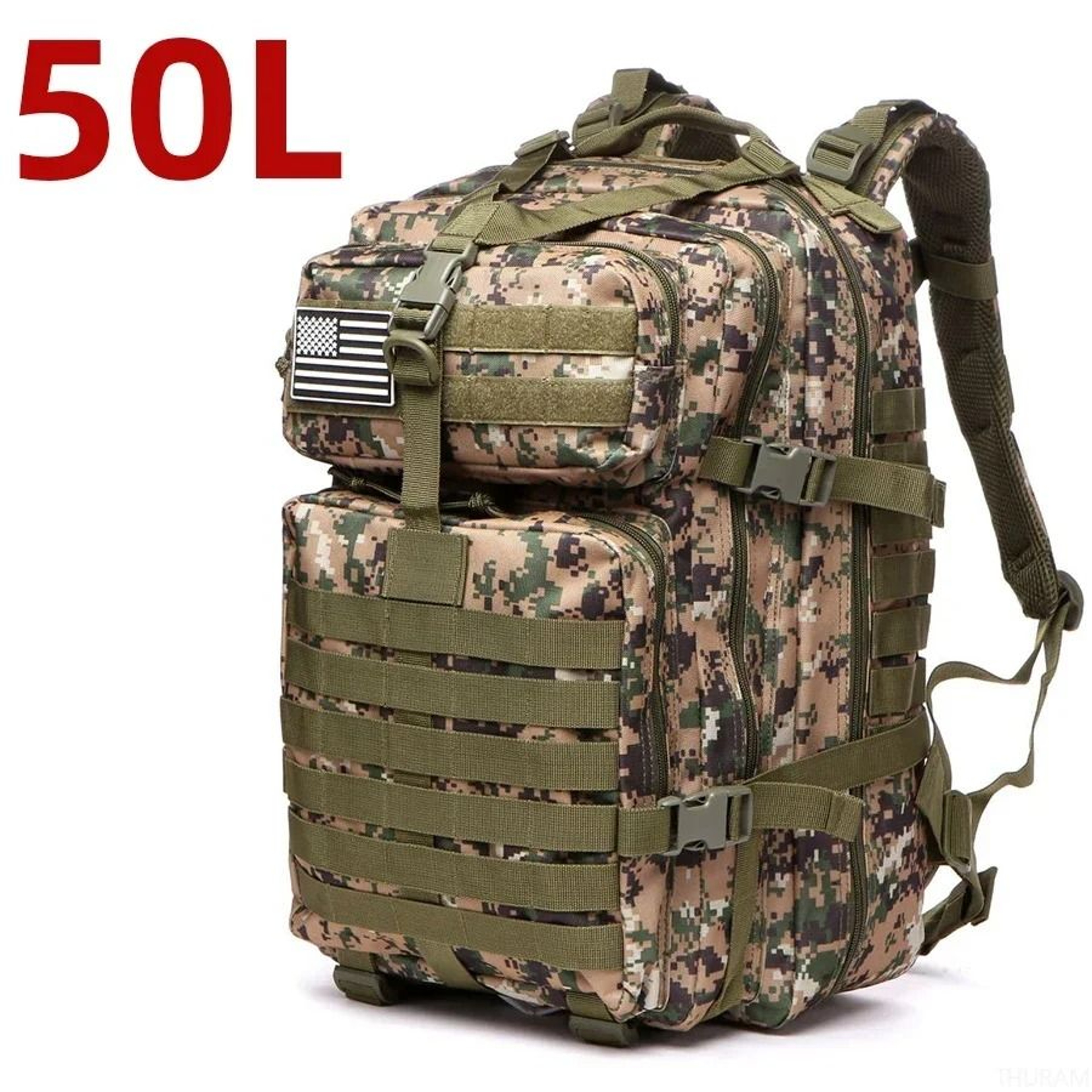 Waterproof Tactical Hiking Backpack For Outdoor Adventure 25L  50L 18