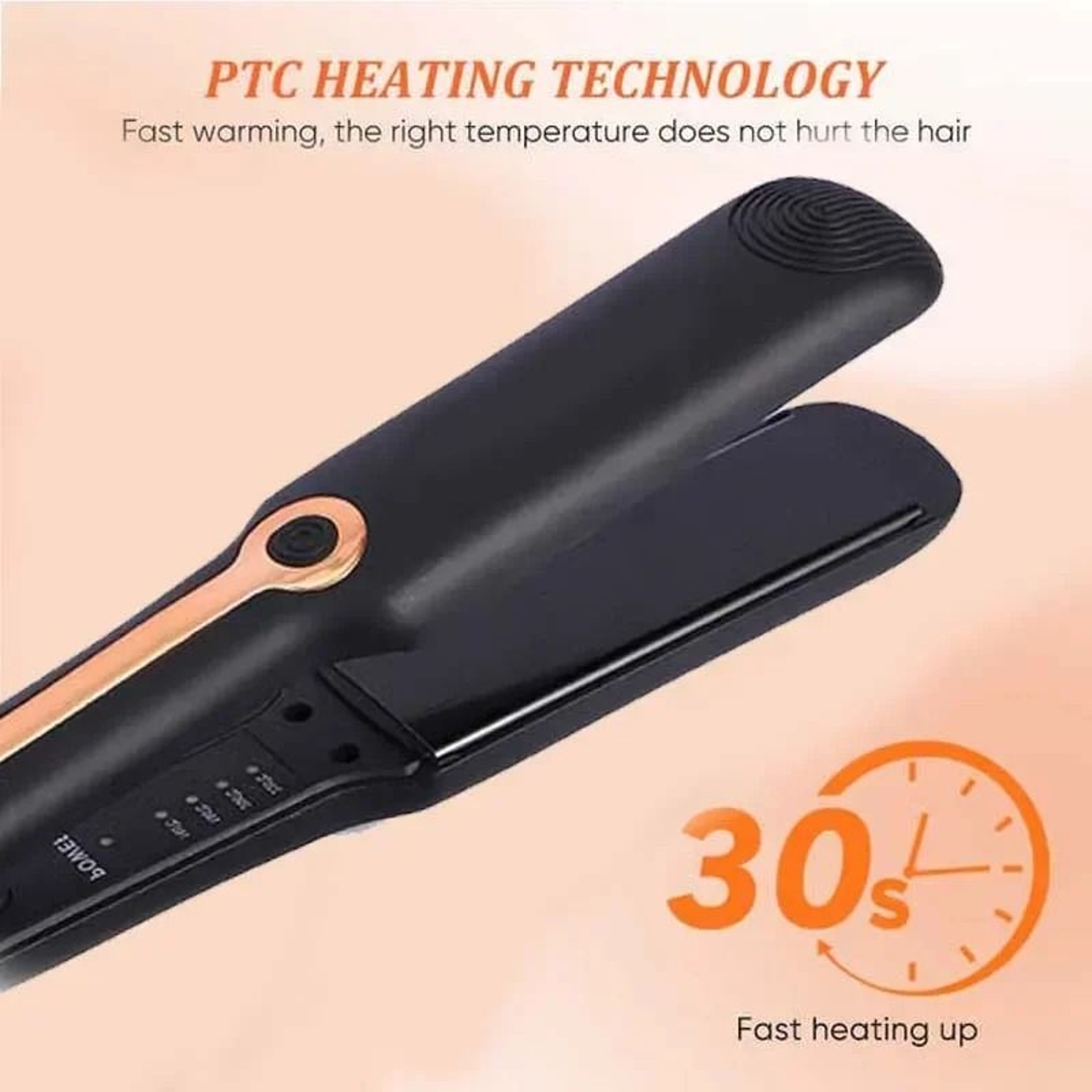 Professional Hair Straightener And Curler Ceramic Flat Iron With Adjustable Temperature And Negativ 3