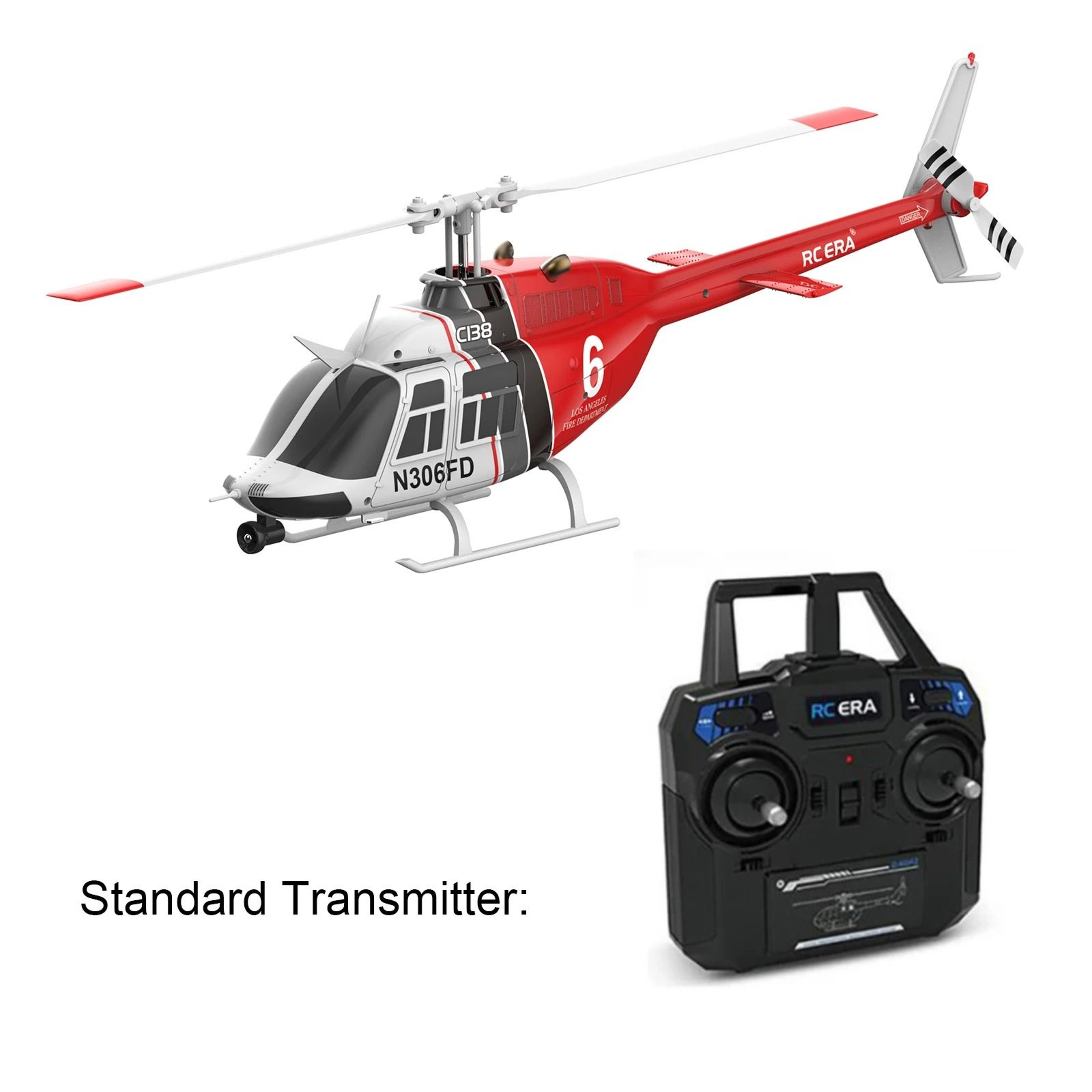 RC ERA C138 Jet Ranger Helicopter With 6Axis Gyro Stabilization And Altitude Hold 6