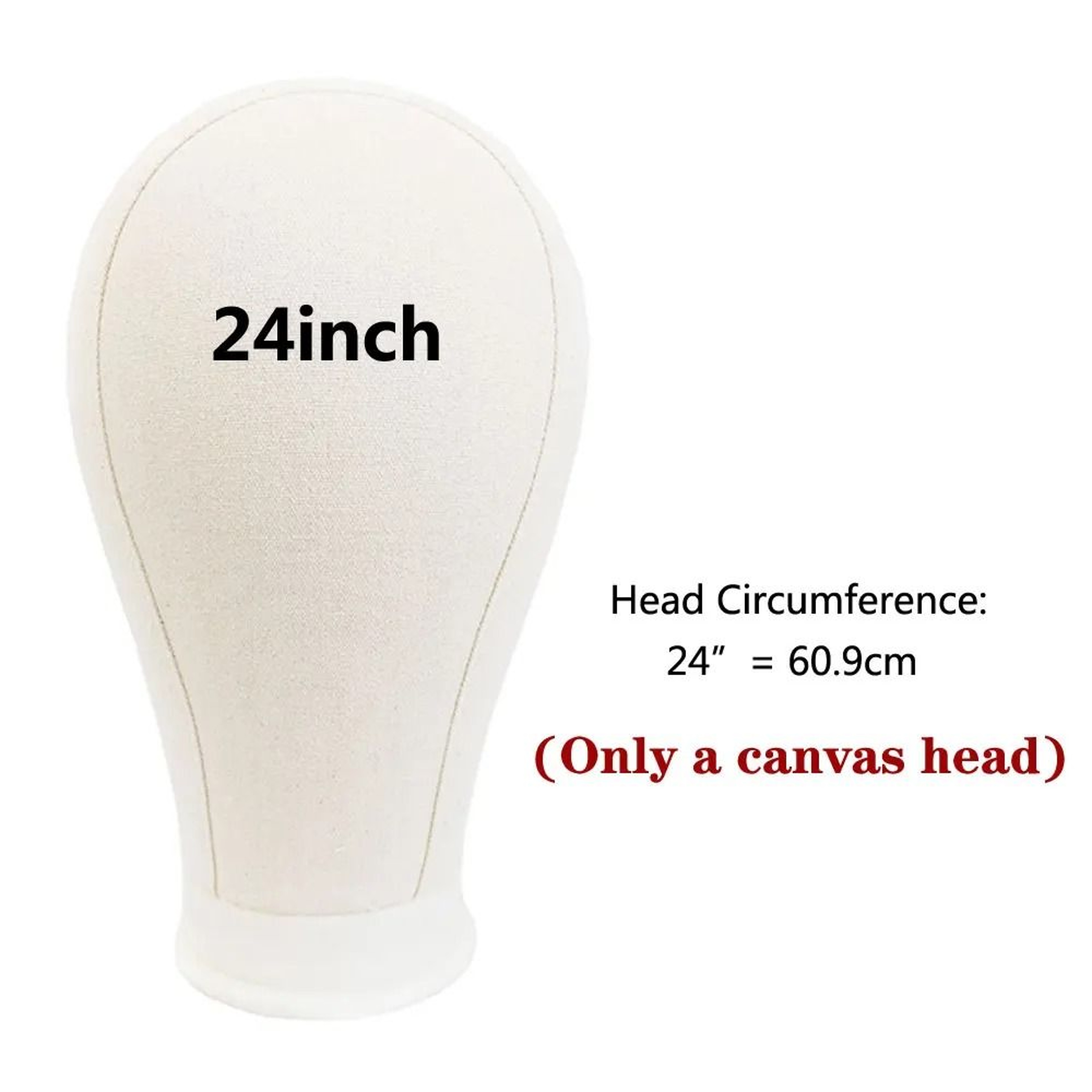 Canvas Wig Head Wig Stand 21 To 24 Inch Mannequin Head For Hairstyling Display And Wig Making With  14