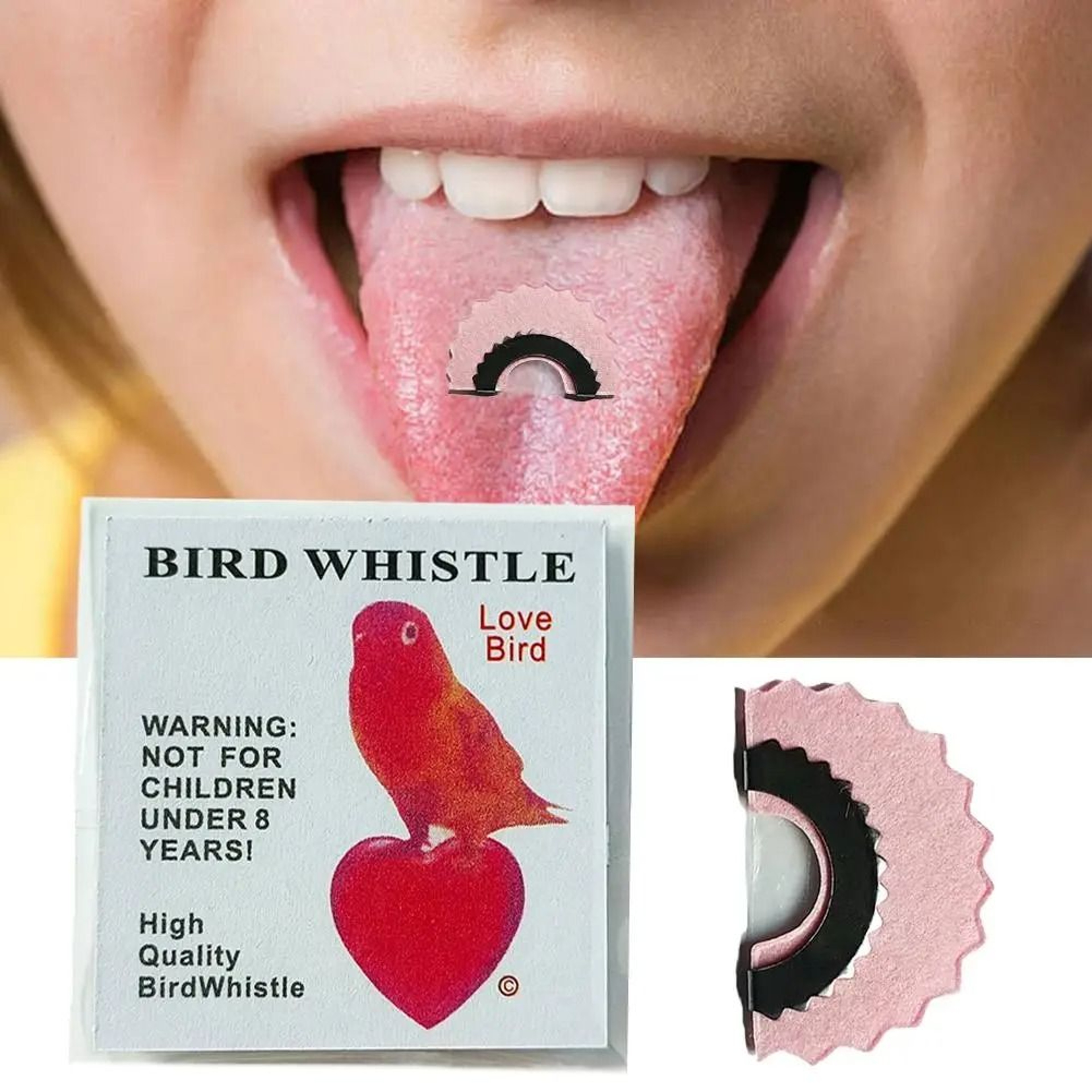 Bird Whistle Magic Tongue Warbler Fun Noisemaker Toy For Kids And Adults 0